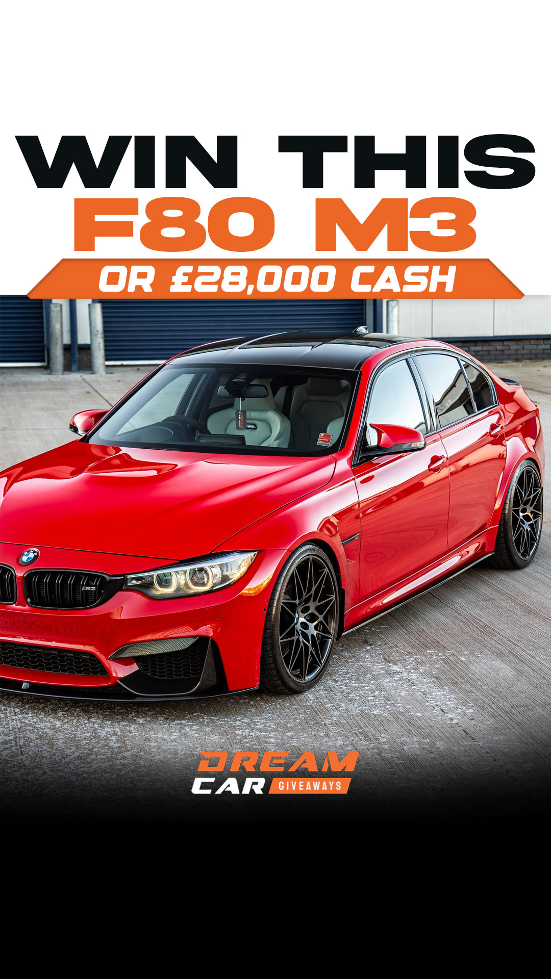 Dream Car Giveaways Facebook ad