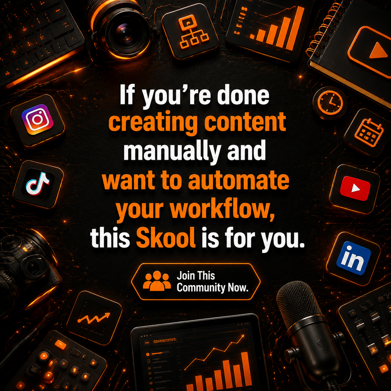 Skool Facebook ad
