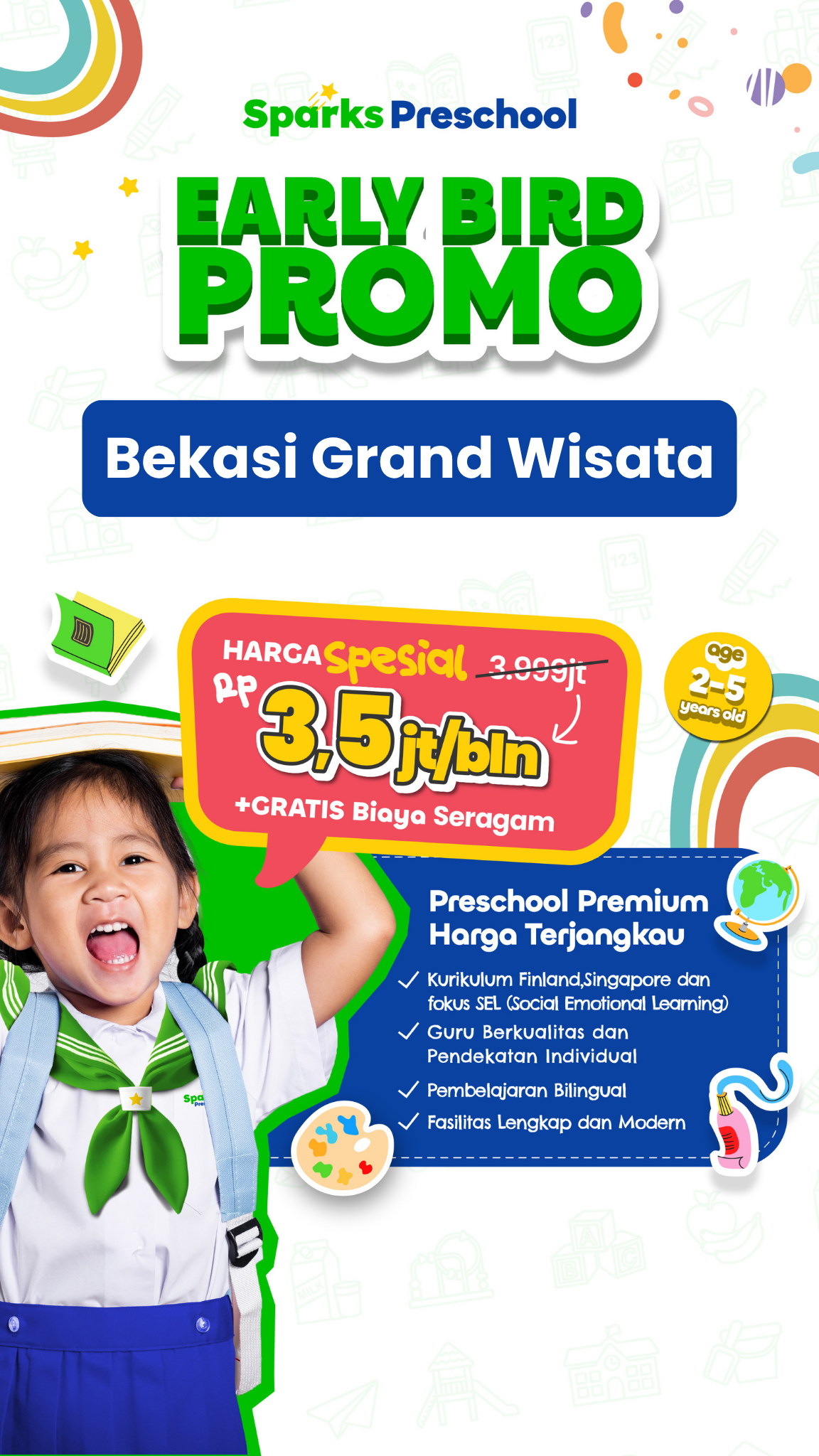 Sparks Preschool Facebook ad