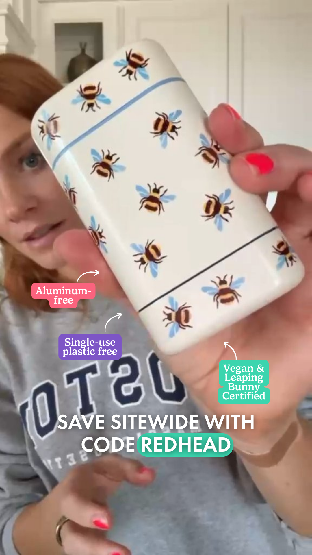 Wild Facebook ad: Get 20% off all Wild products with code REDHEAD