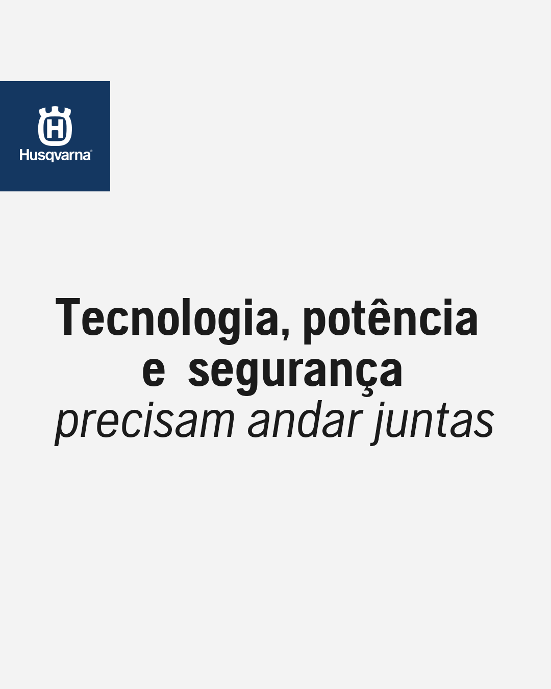 Husqvarna Facebook ad: Alta performance também significa trabalhar com mais…