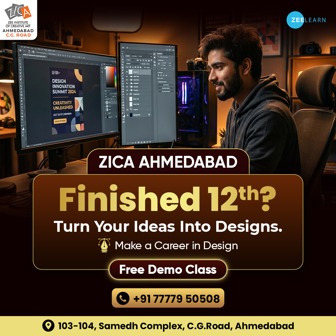 ZICA Ahmedabad C.G.Road Facebook ad: AI-Powered Animation, VFX & Game Design Courses