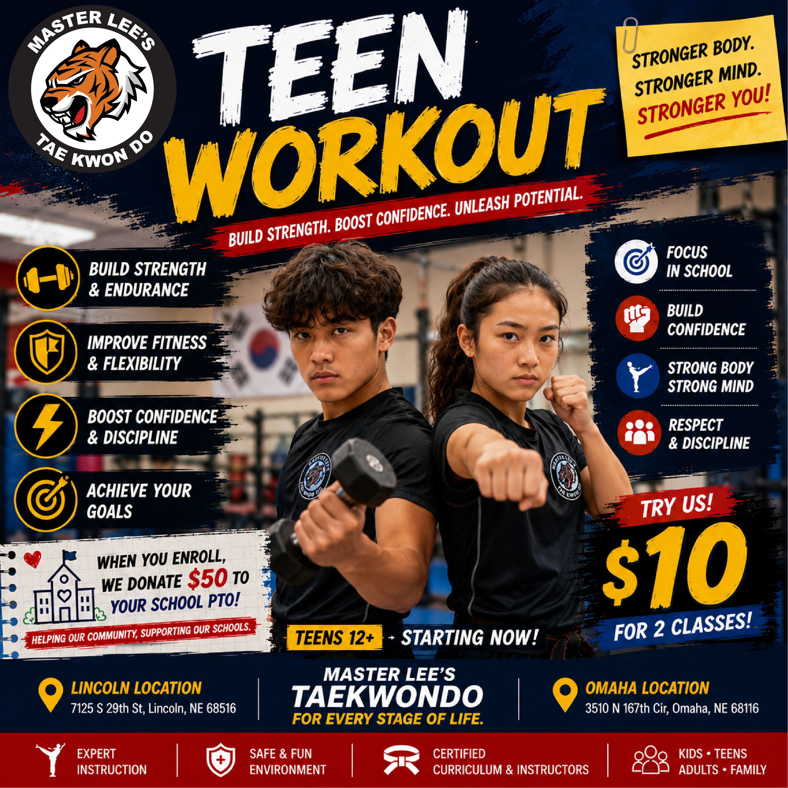 Master Lee's Taekwondo - Lincoln,NE Facebook ad: Master Lee's Taekwondo(Lincoln/Omaha) Martial Arts School