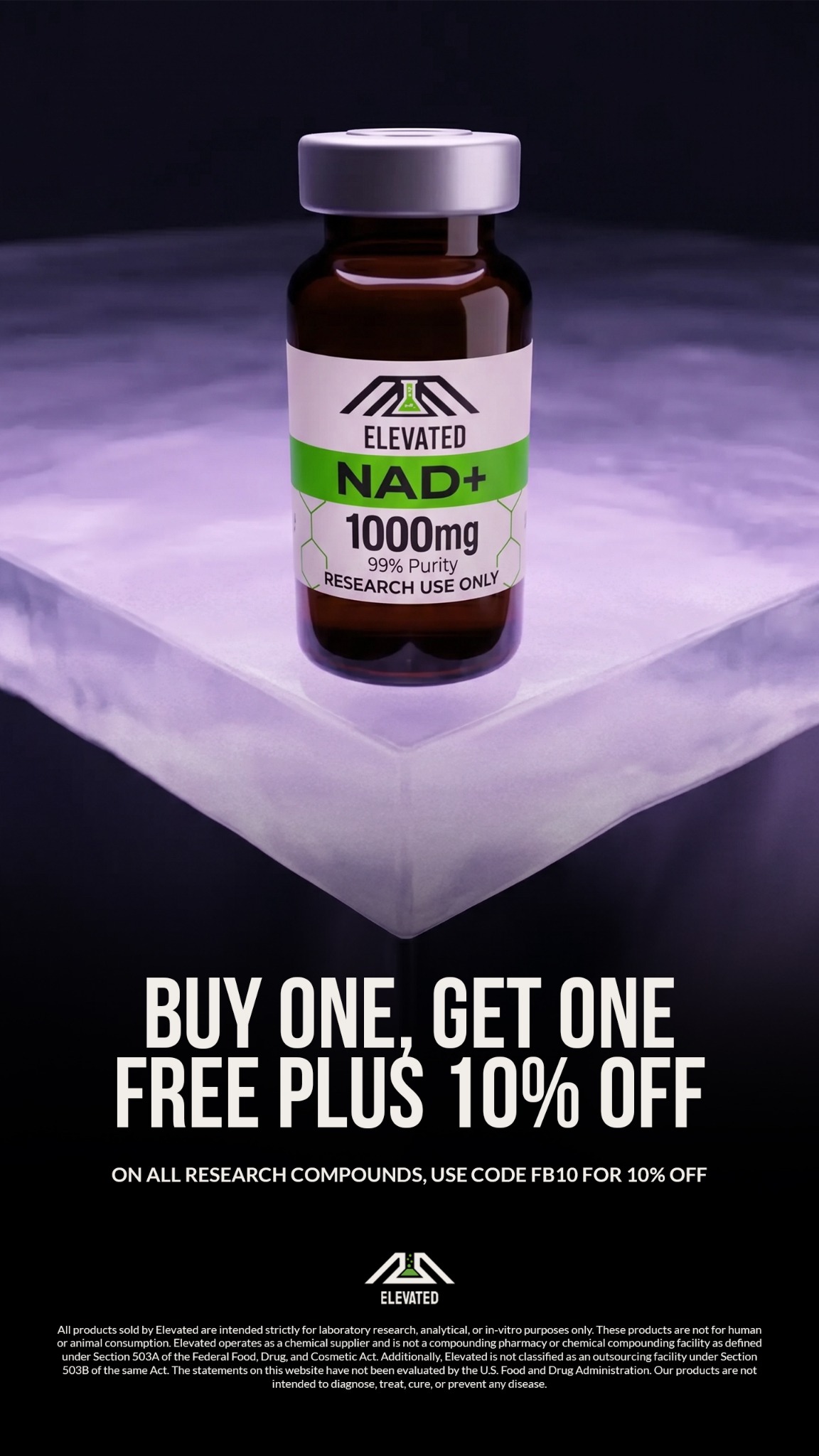 Elevated Labs Facebook ad