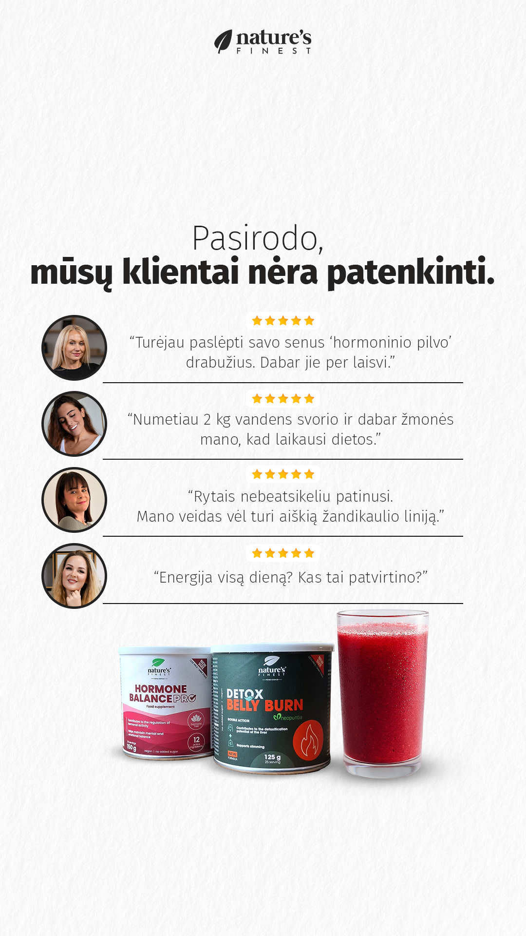 Nature's Finest Lithuania Facebook ad