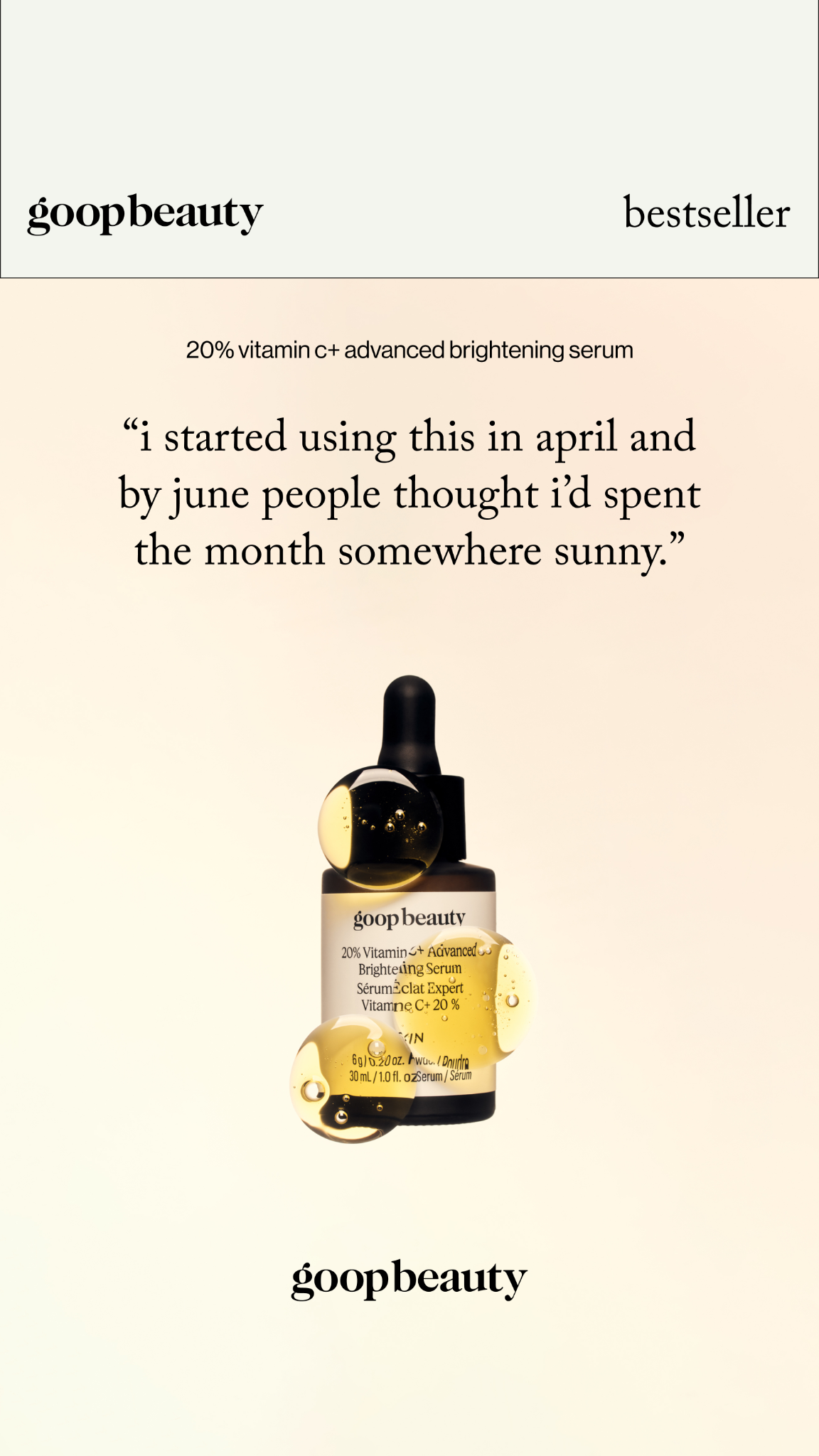 goop Facebook ad