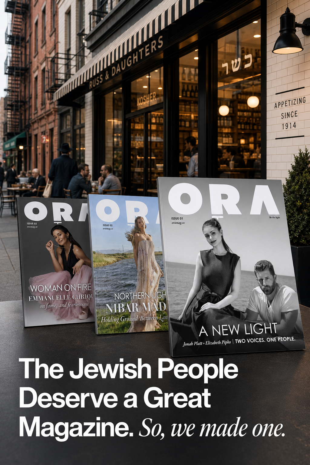 ORA Magazine Facebook ad: Discover a New Jewish Magazine - 10% Off