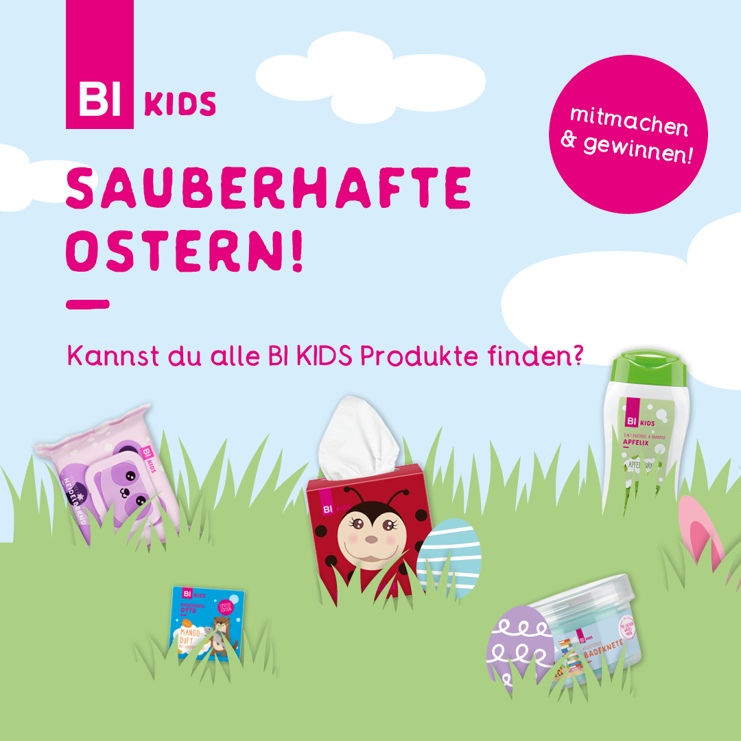 BIPA Facebook ad: Der Osterhase hat unsere Lieblingsprodukte von BI KIDS…