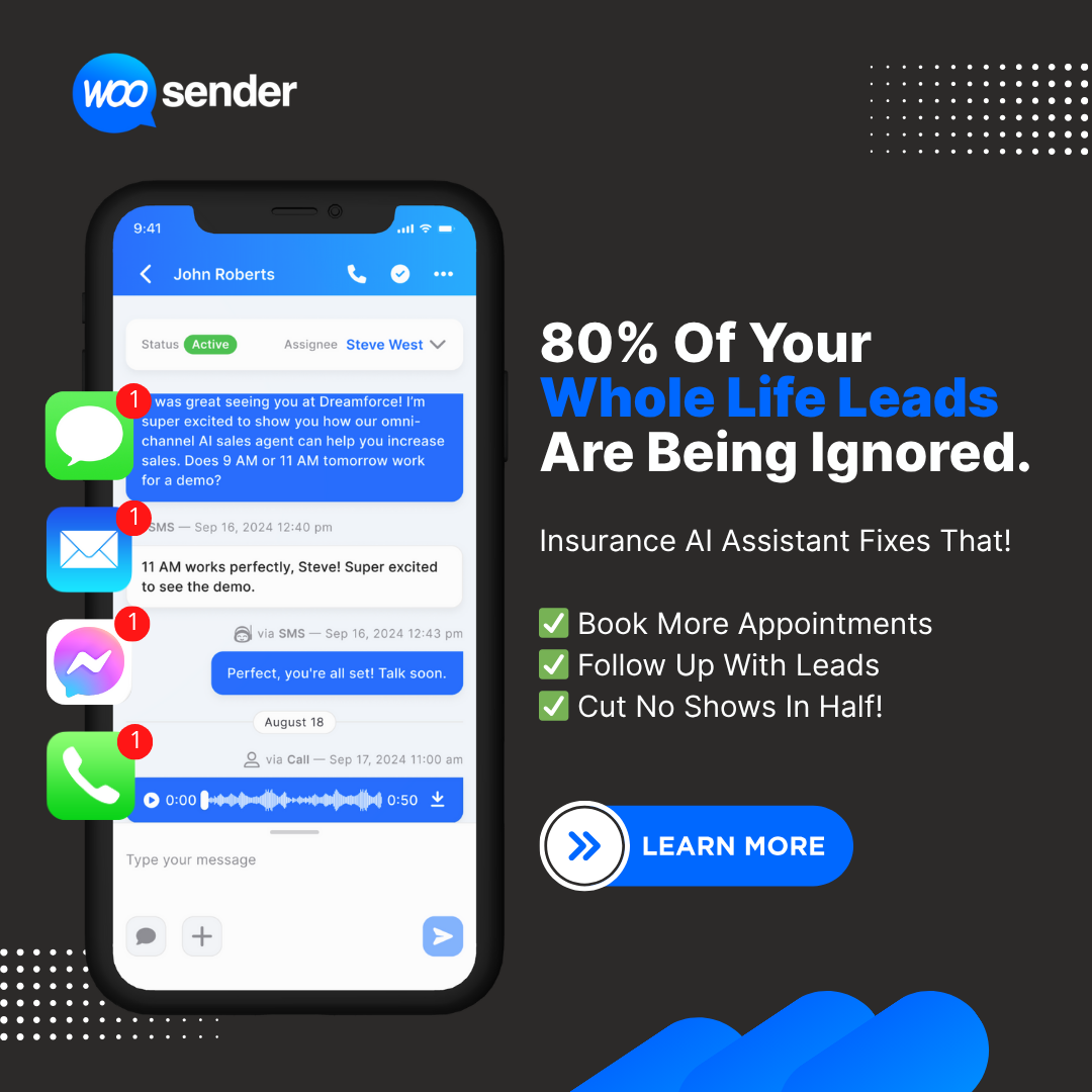 WooSender AI Facebook ad