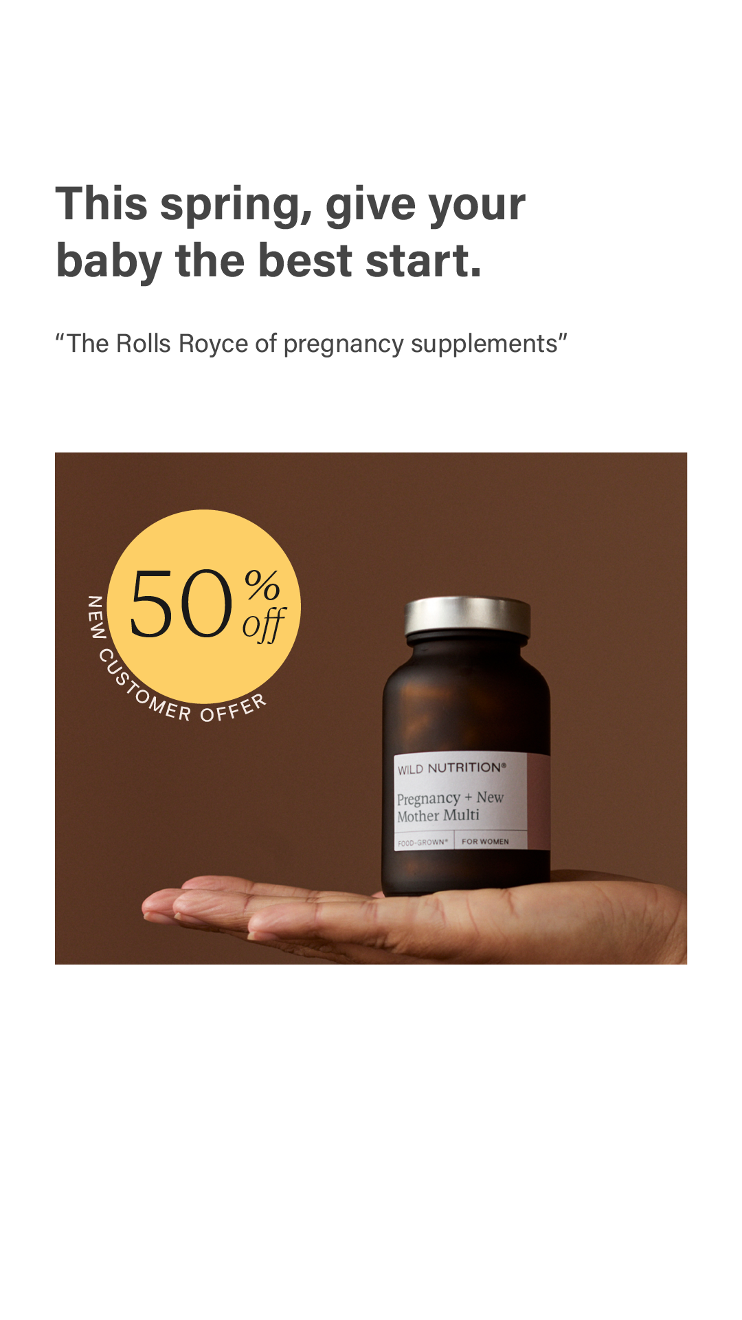 Wild Nutrition Facebook ad
