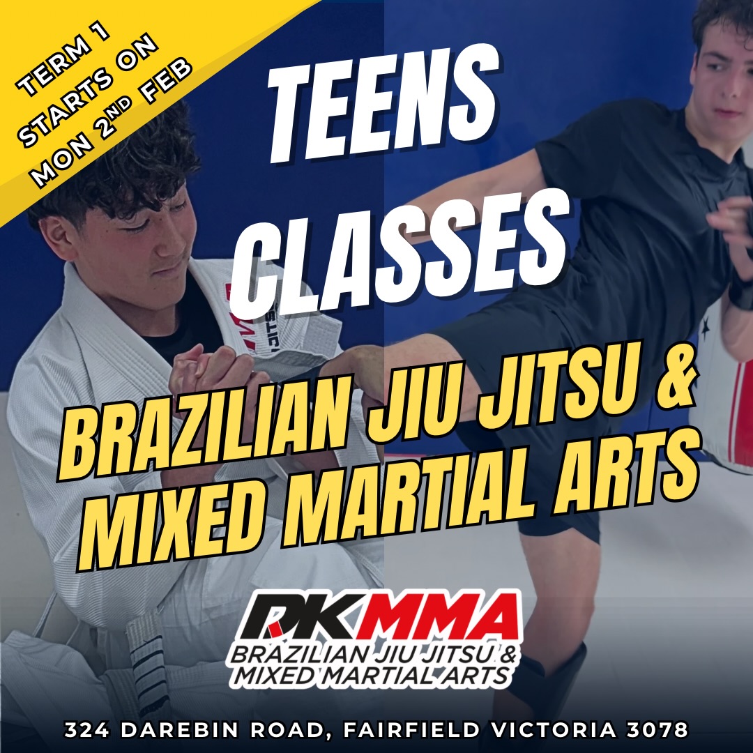 DKMMA Facebook ad: Teen BJJ & MMA Classes Are Back for…