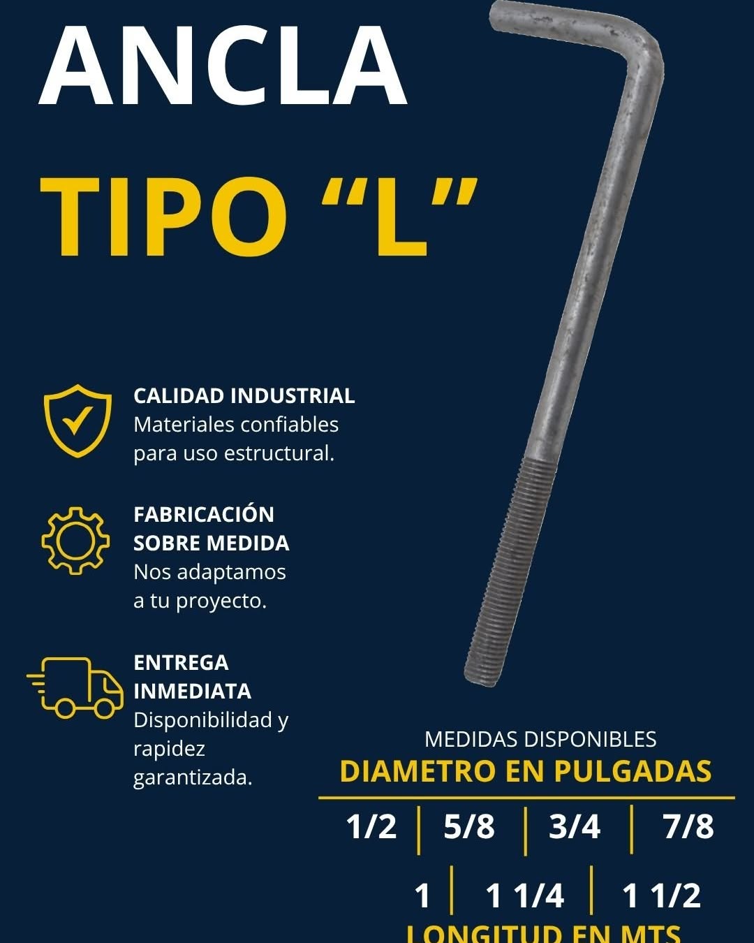 Juan Lasso Facebook ad: Anclas para cimentacion y/o estructura