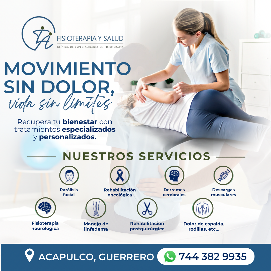 Fisioterapia y Salud Facebook ad: Fisioterapia Especializada para Recuperar tu Bienestar