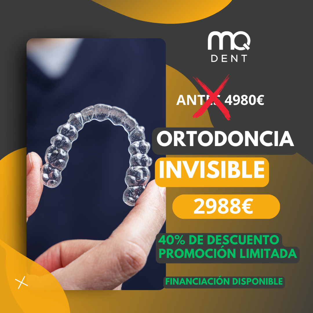 MQDent Facebook ad: ORTODONCIA INVISIBLE 2988€