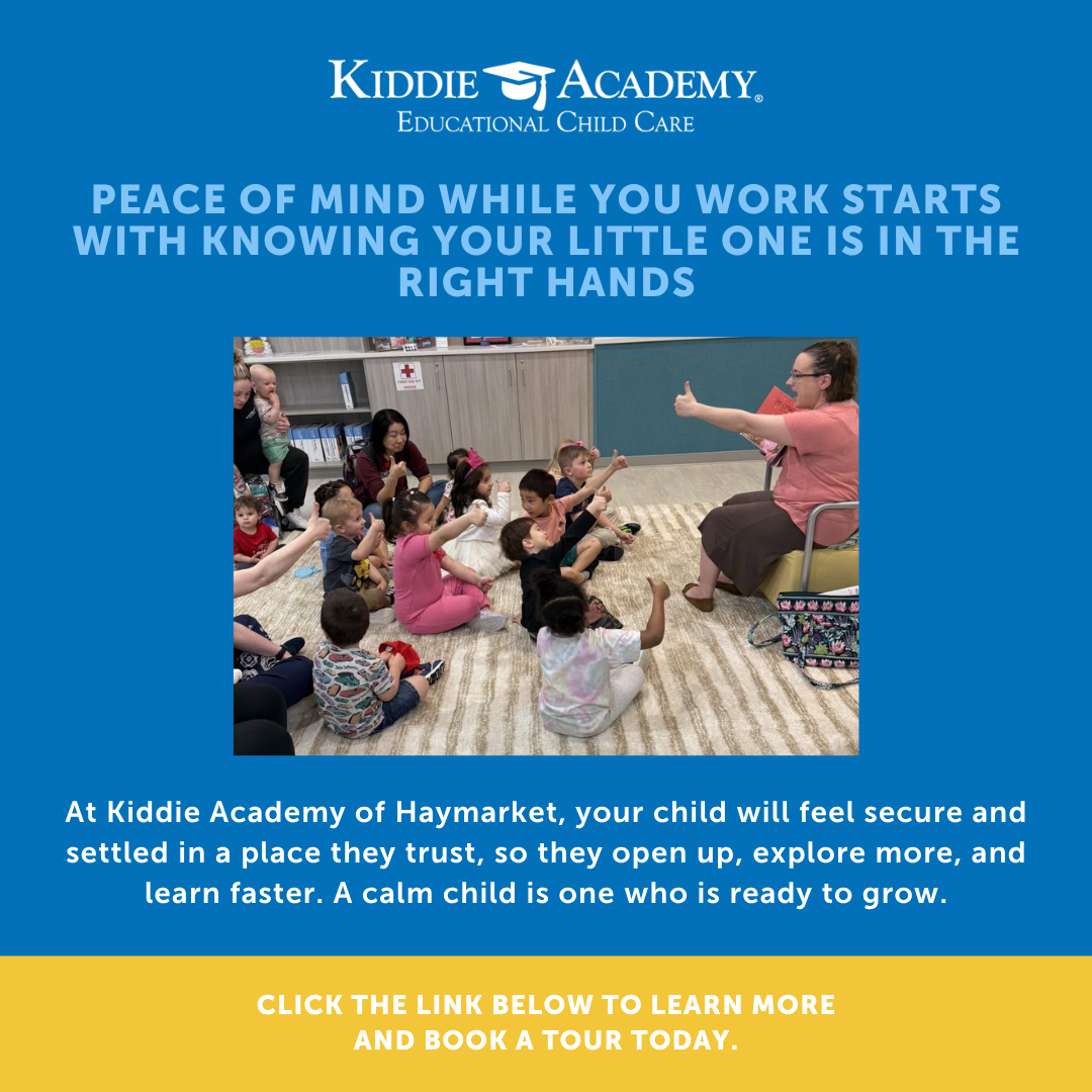 Kiddie Academy Haymarket Facebook ad from Jul 23, 2026