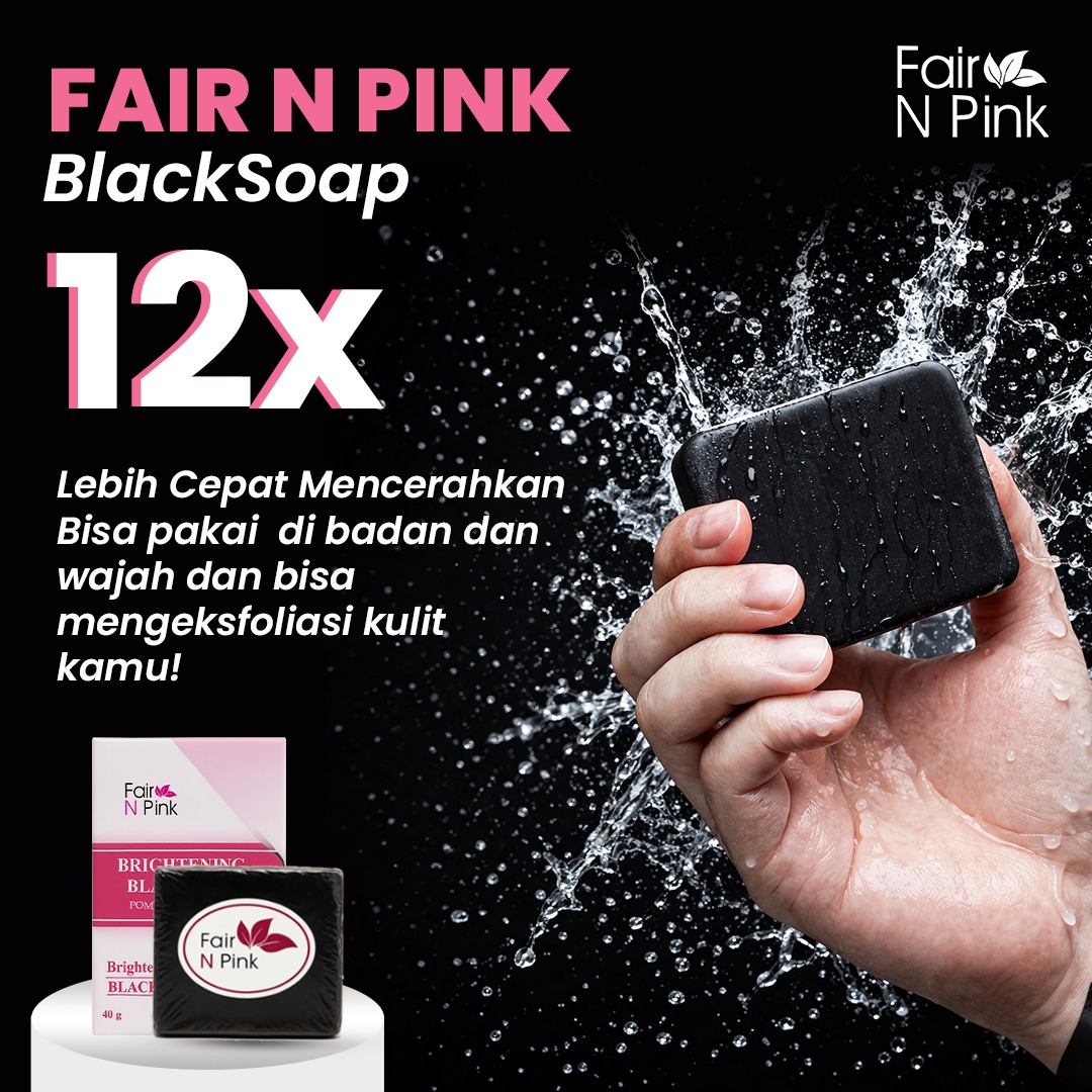 Fairnpink Whitening Indonesia Facebook ad: Kulit Kusam? Saatnya Pakai Black Soap yang Lagi Viral