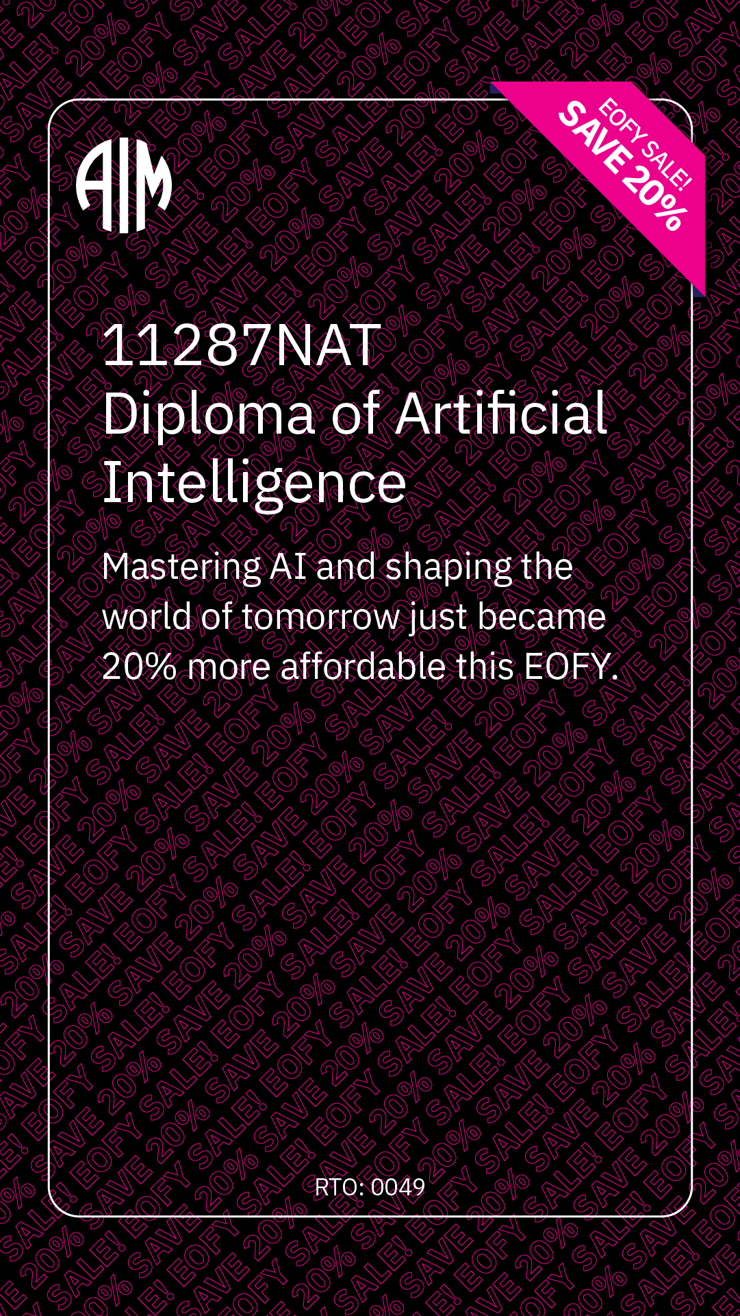 Australian Institute of Management Facebook ad from May 4, 2026