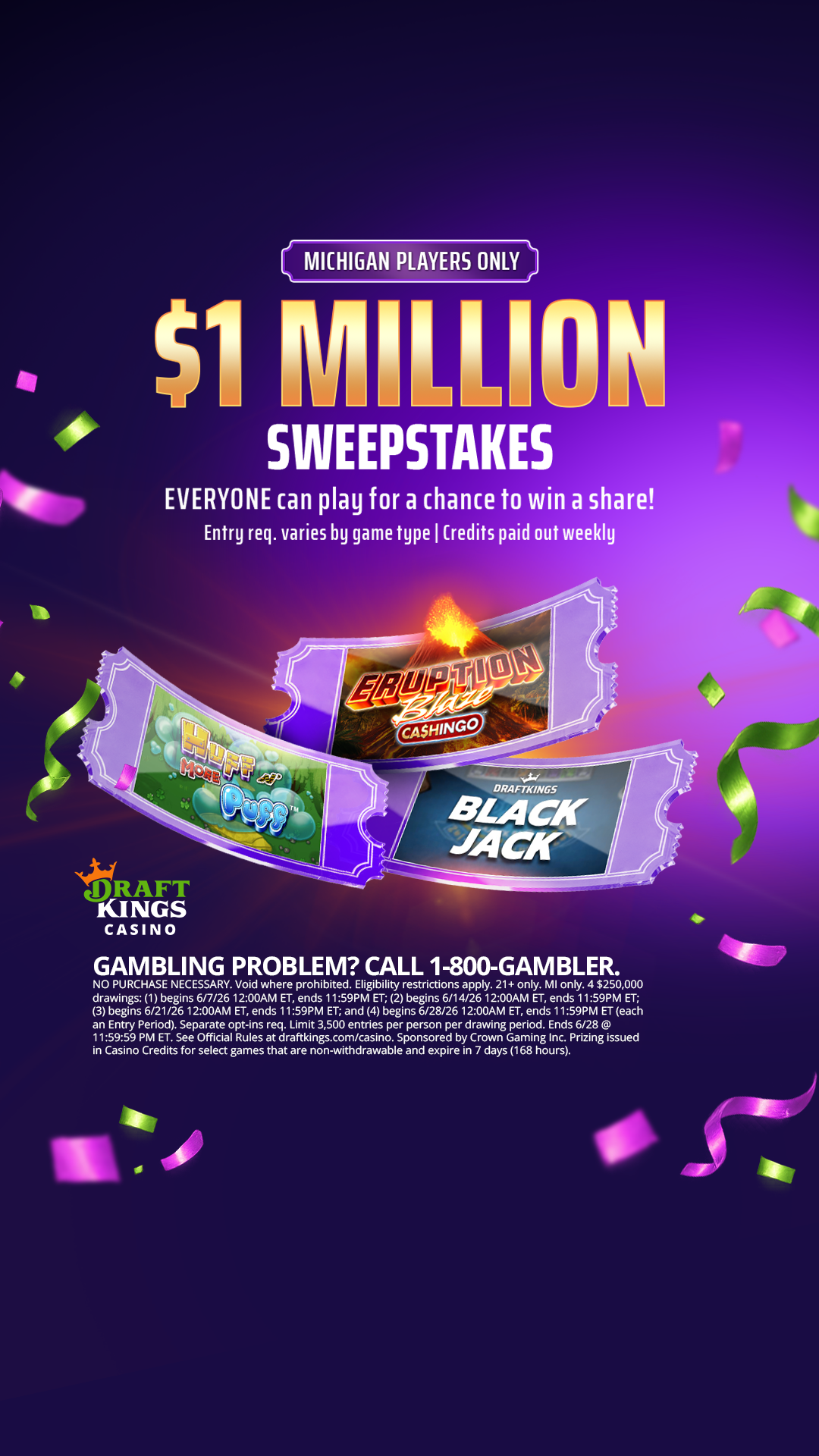 DraftKings Casino Facebook ad