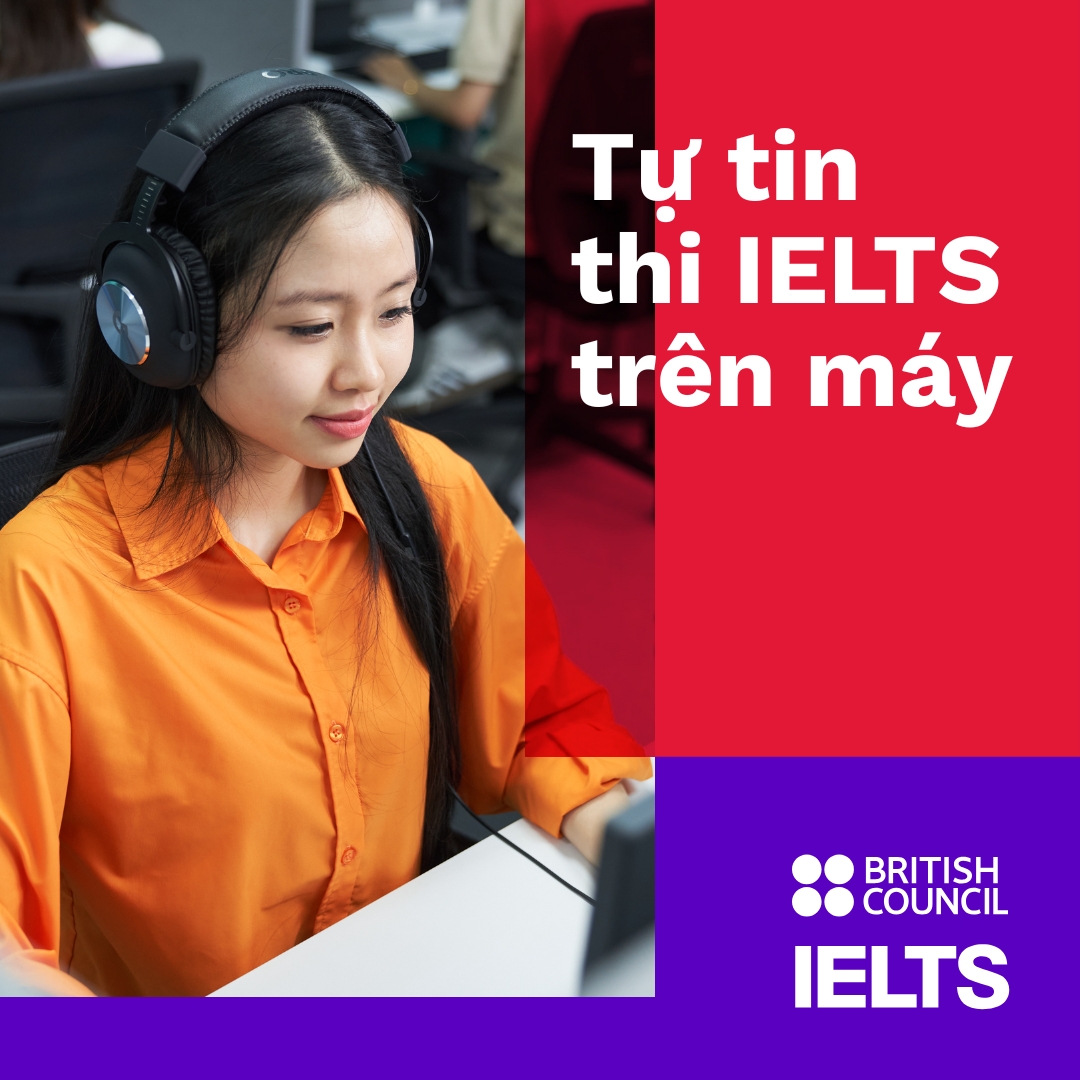 IELTS British Council Vietnam Facebook ad: Mọt IELTS trên máy không cần hơn thua…
