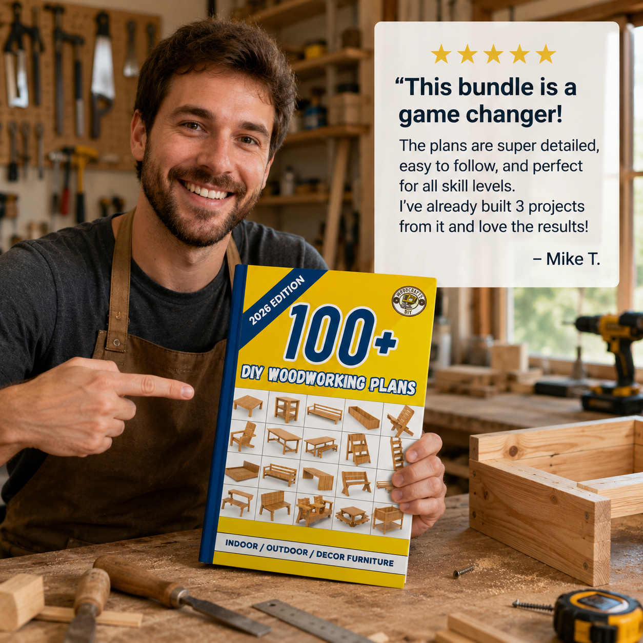 WoodCrafts DIY Facebook ad