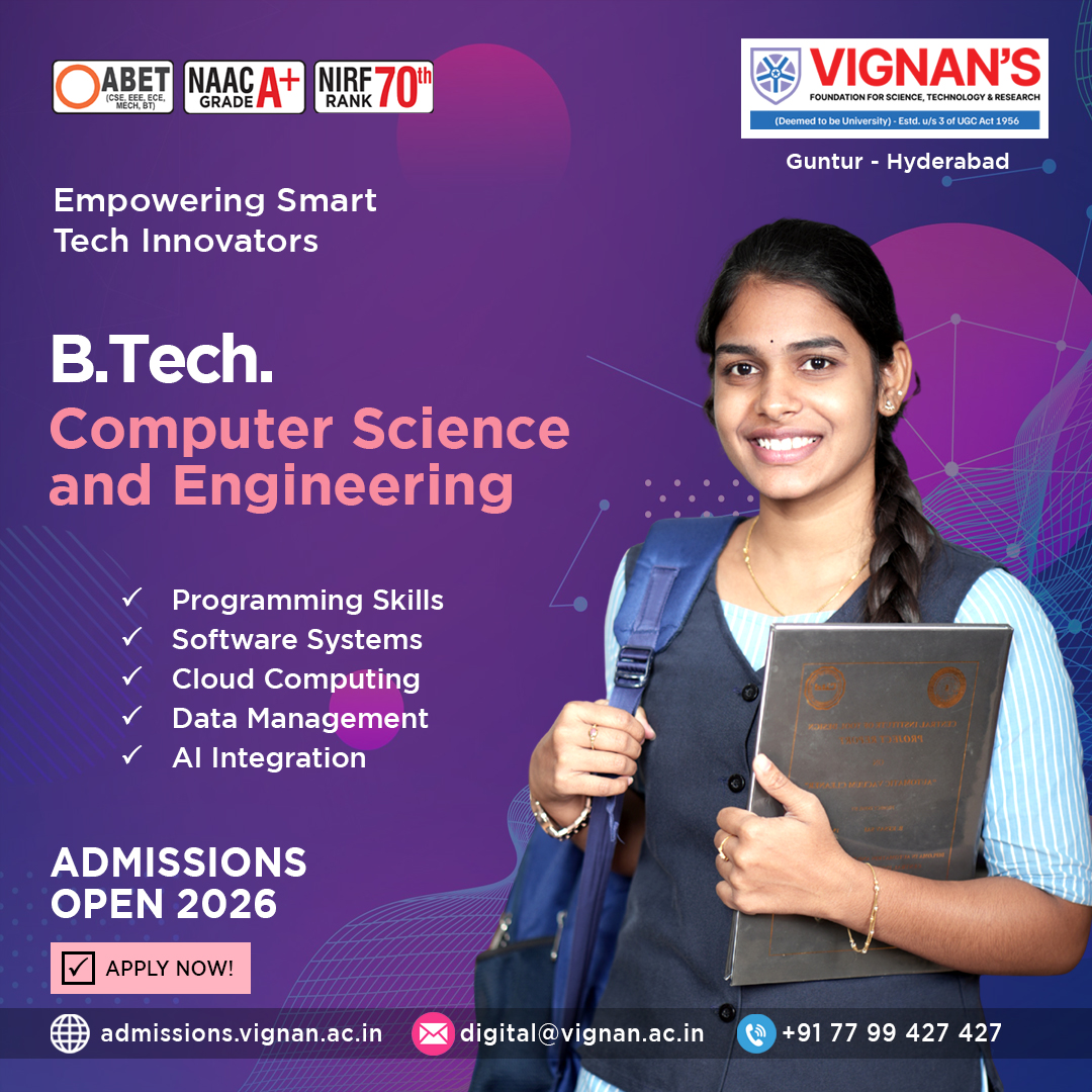 Vignan University Facebook ad: Join Vignan's University