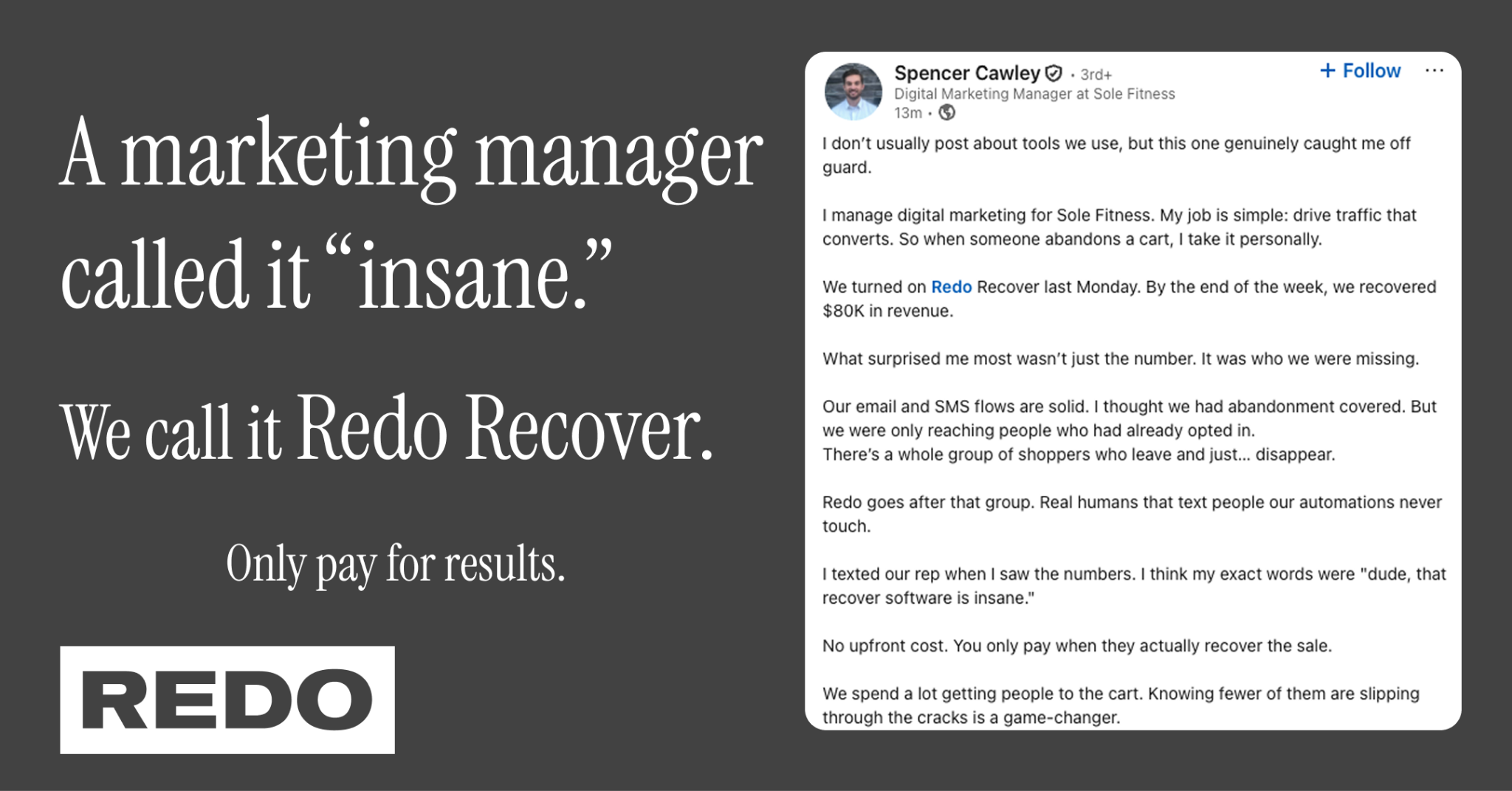 Redo Tech Facebook ad from May 8, 2026