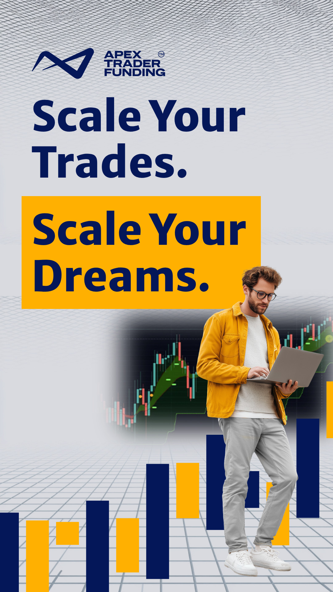 Apex Trader Funding Facebook ad: Don't let capital hold you back.