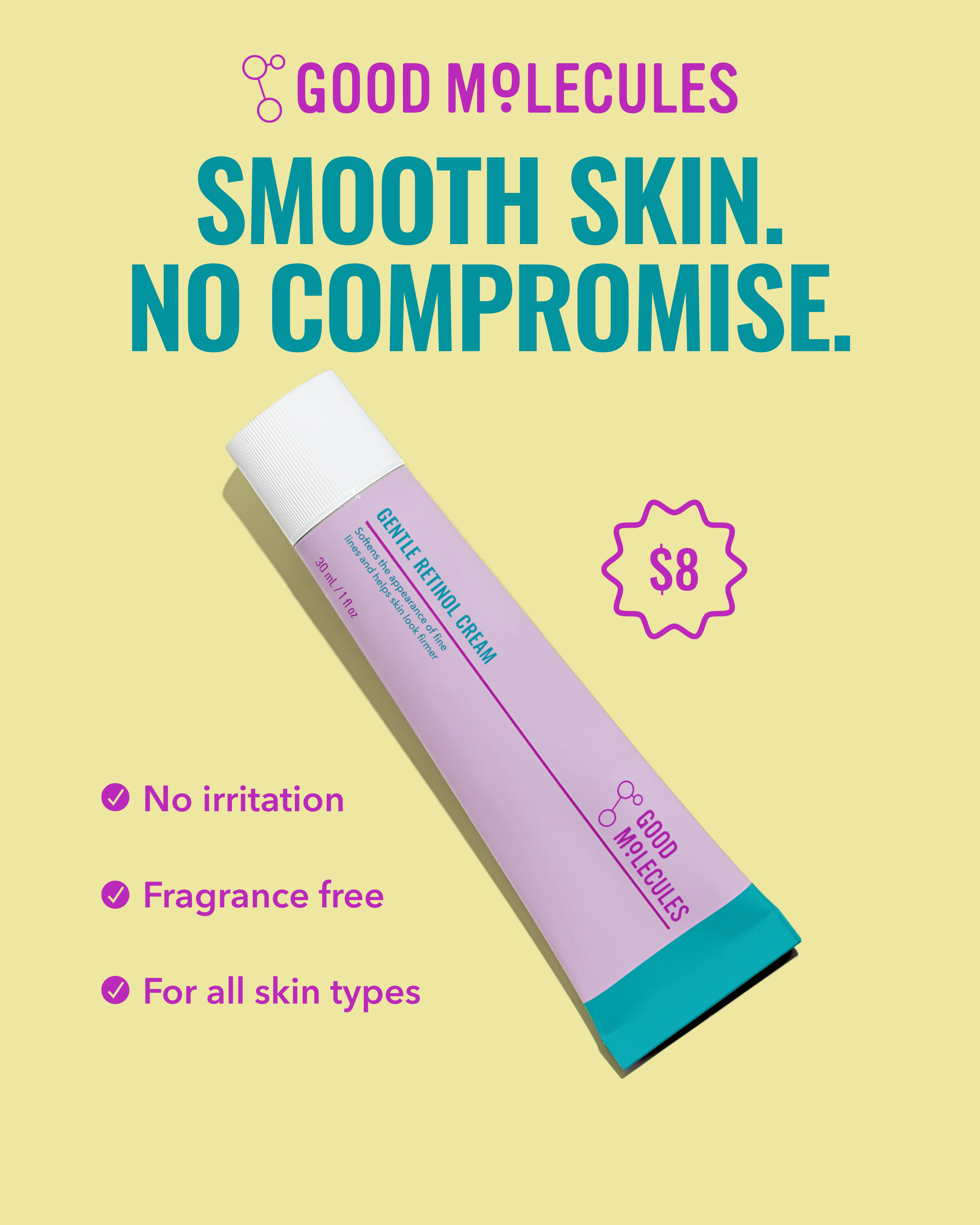 Good Molecules Facebook ad