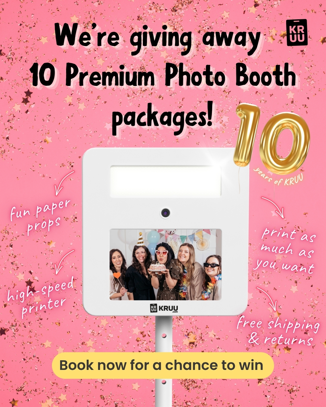 kruu.com Facebook ad: We're gifting you your KRUU Photo Booth!