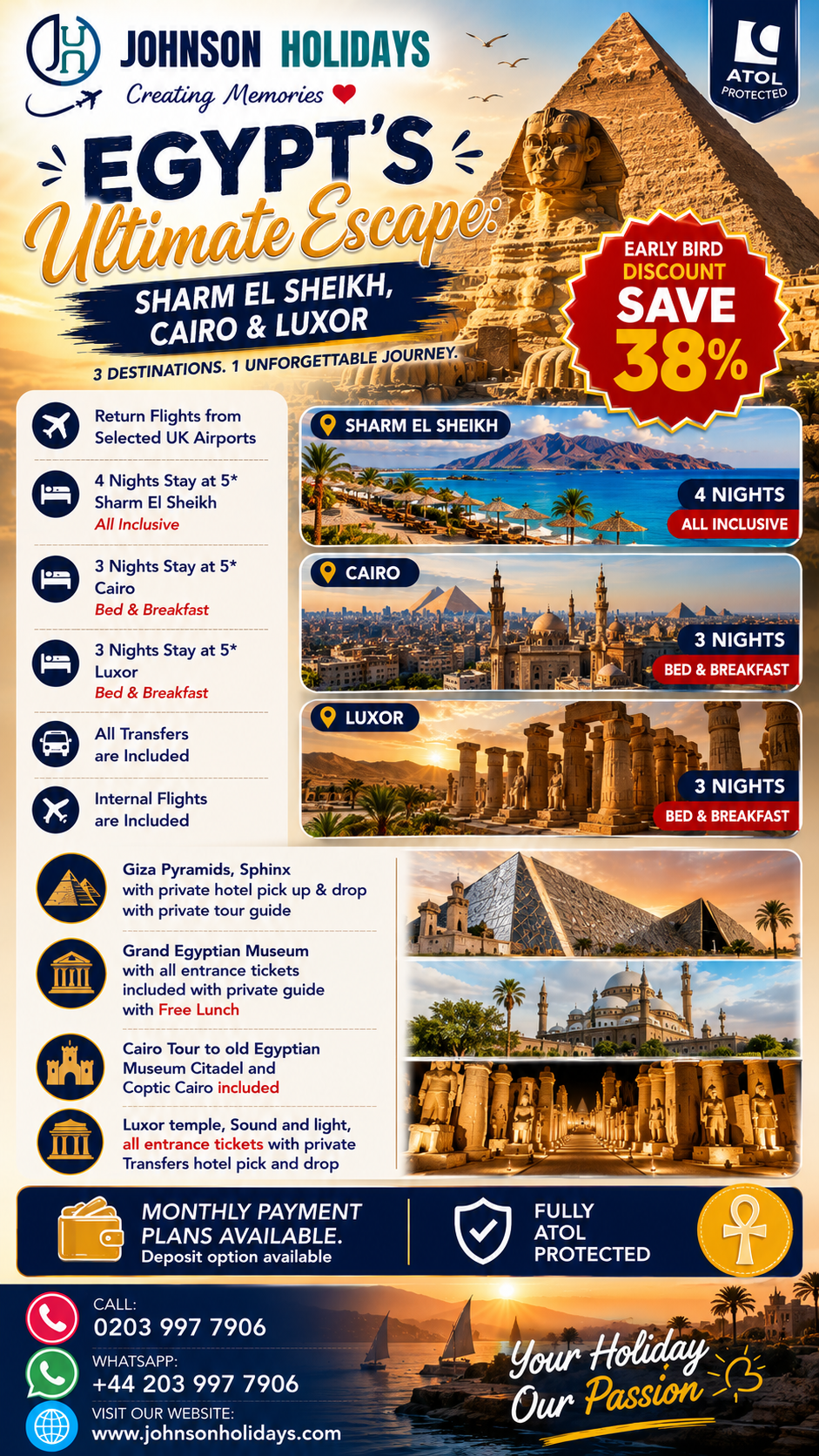 Johnson Holidays Facebook ad