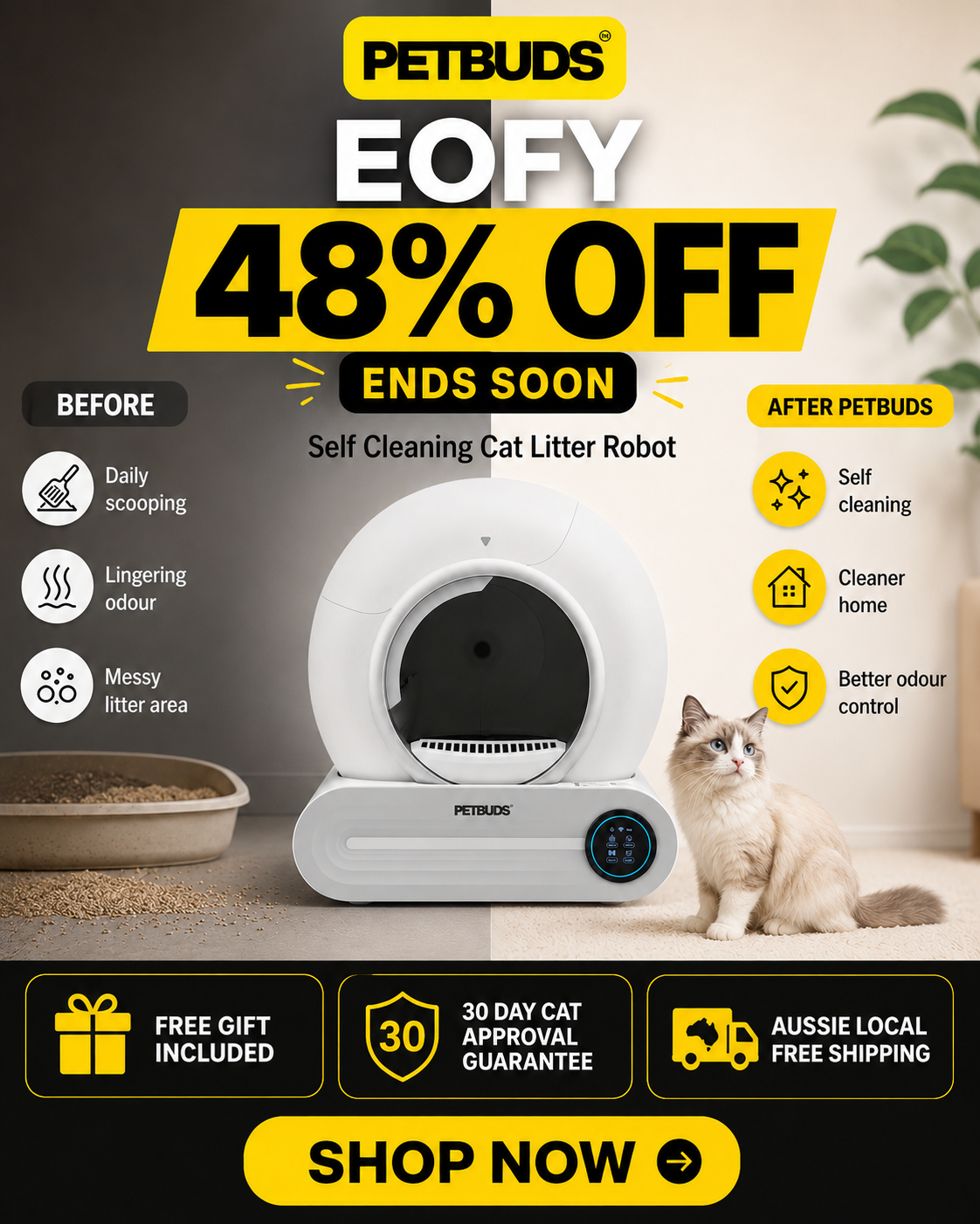 Petbuds Facebook ad: No Markups, Just Tech