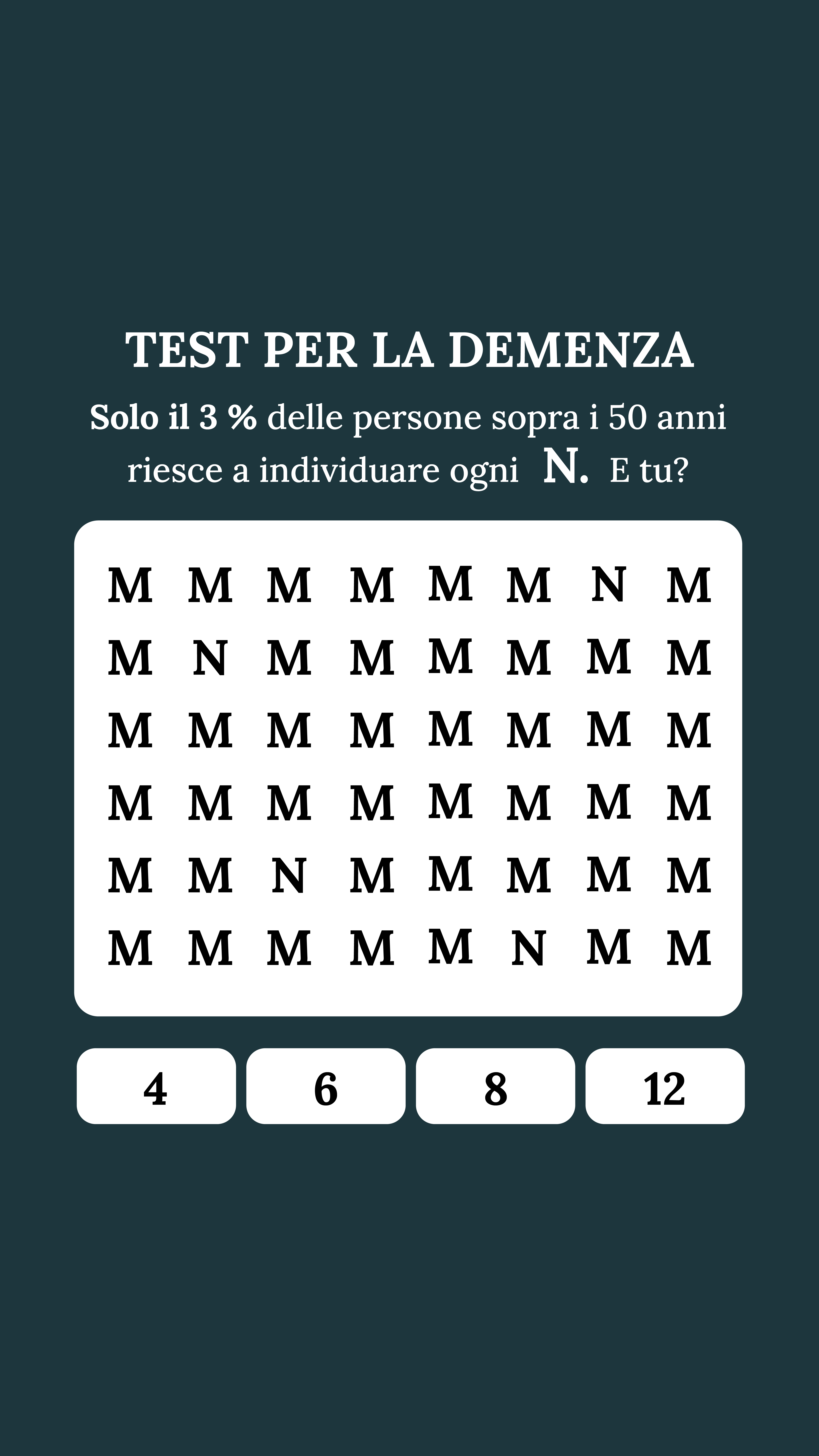 International Brain Test Facebook ad
