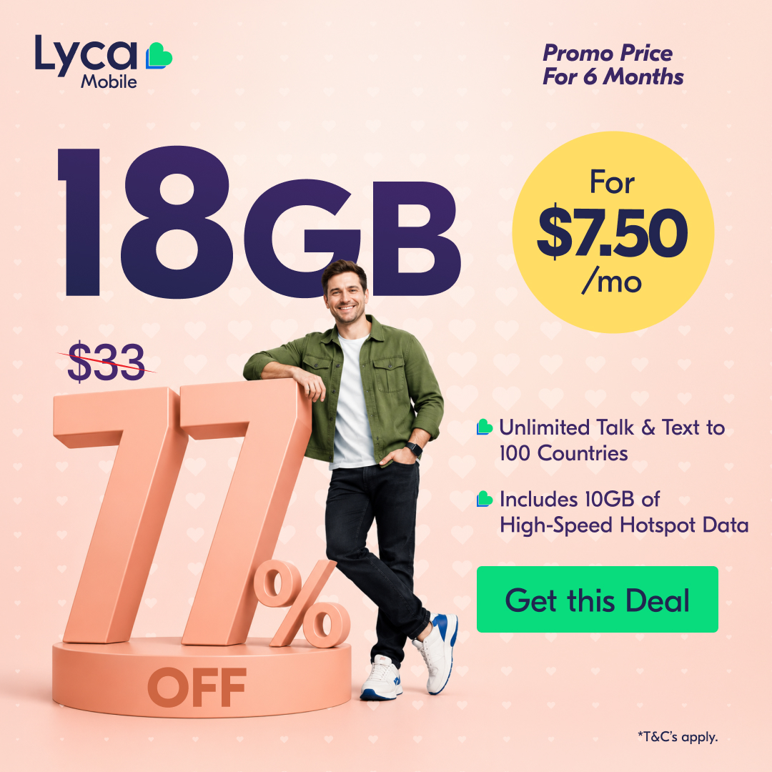 Lycamobile USA Facebook ad