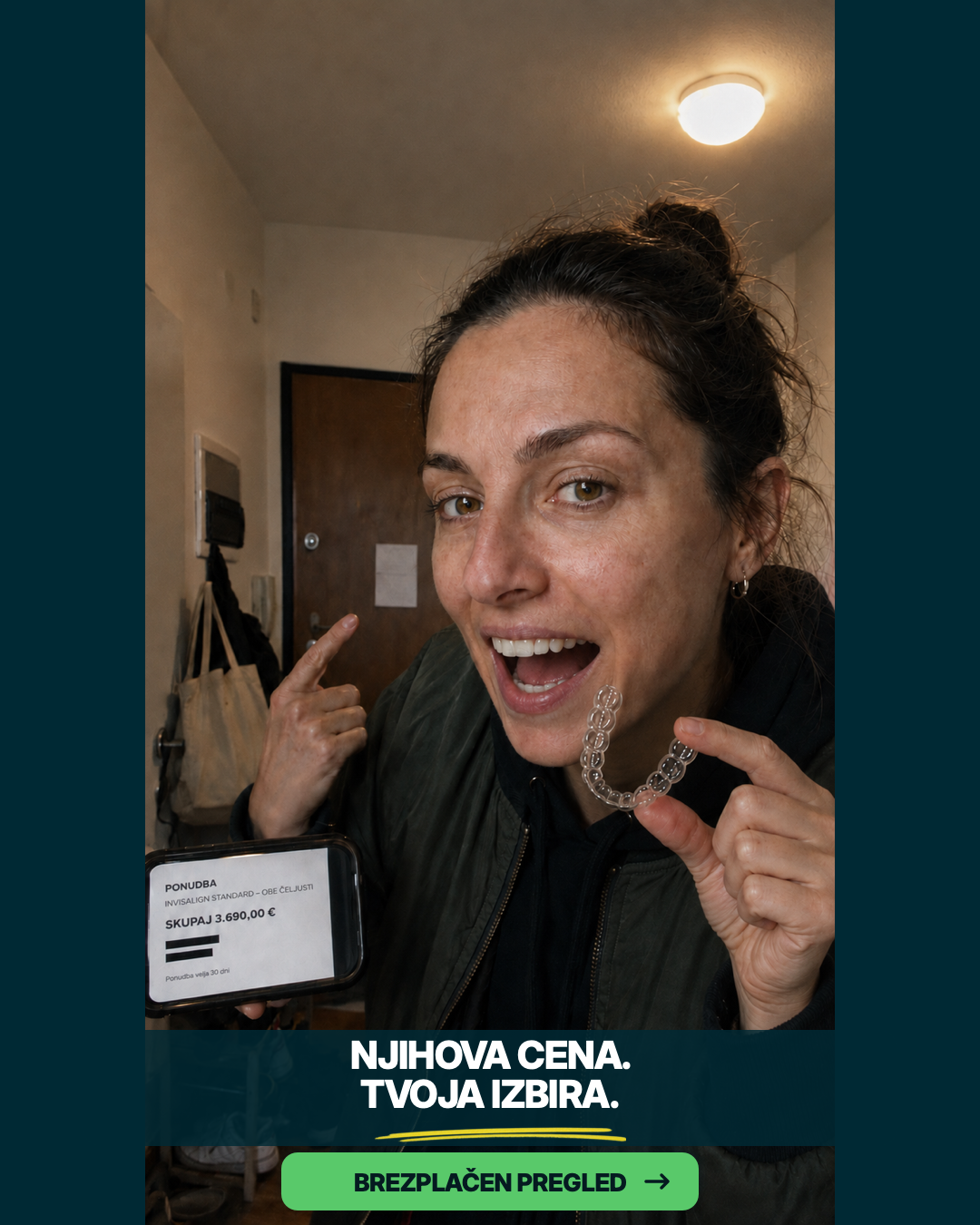 OrthoDental Facebook ad: Ponudbo si dobila. Izbira je tvoja.