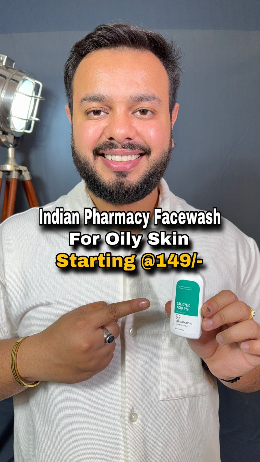 Dermatouch Facebook ad: Dermat recommended Indian Pharmacy face wash for oily…