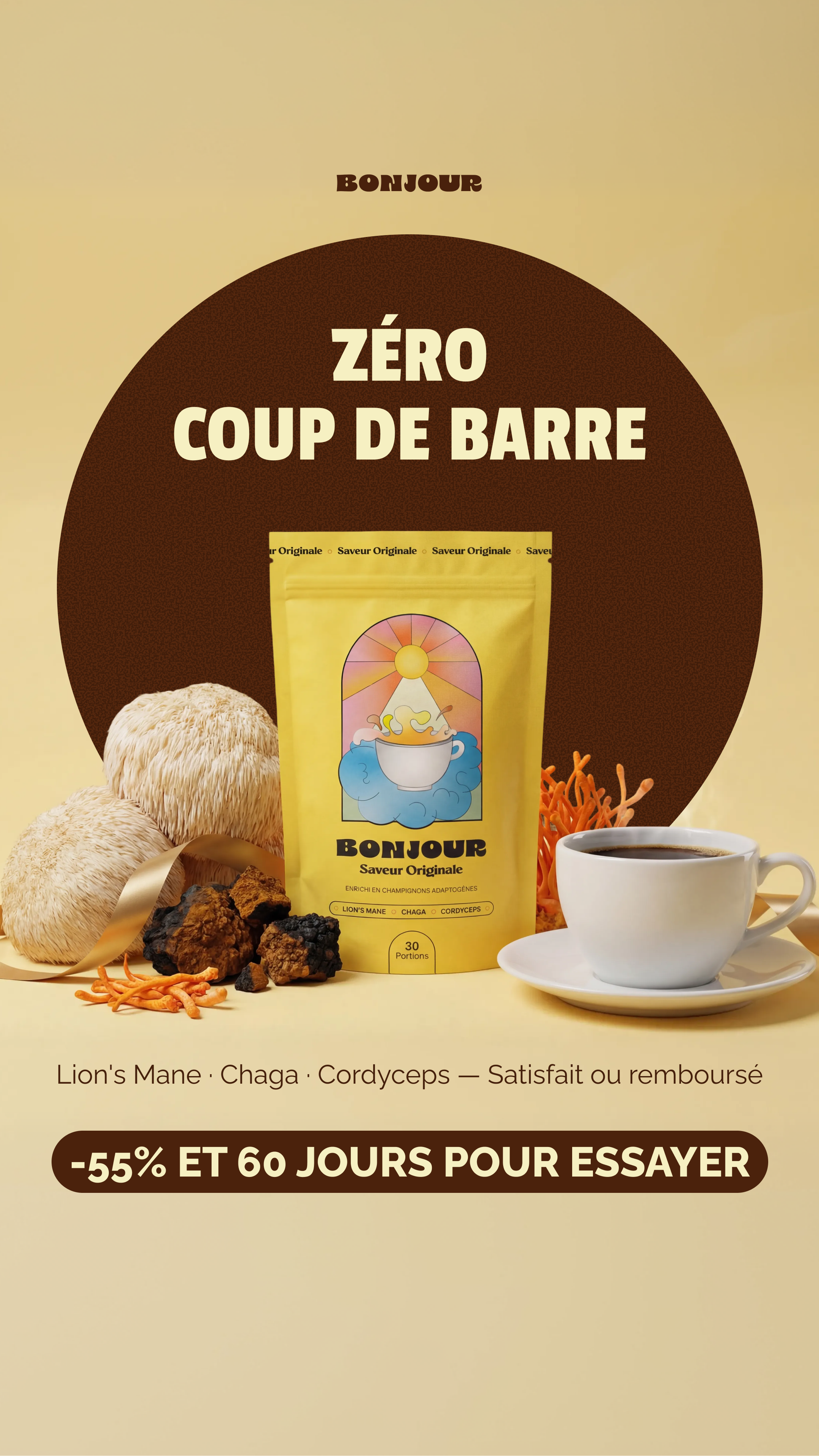 Bonjour Facebook ad