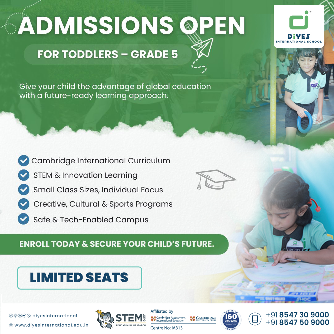 DiYES International School, Trivandrum Facebook ad: Admission Open