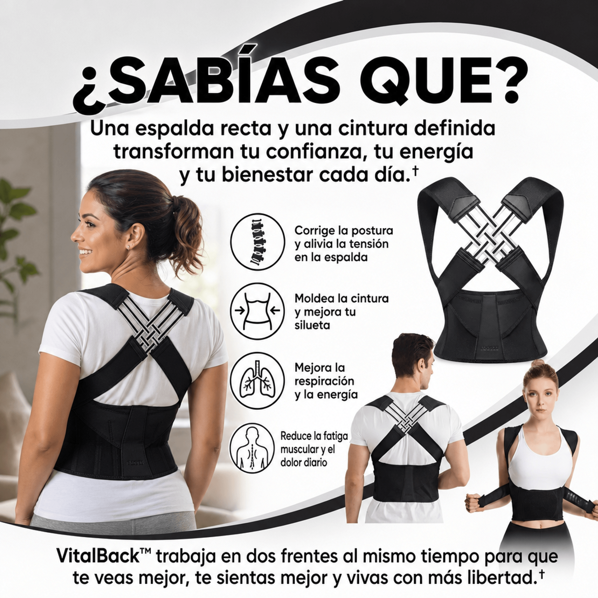 María González - GoShop Facebook ad: ¿Tu espalda te duele al levantarte, trabajar o…