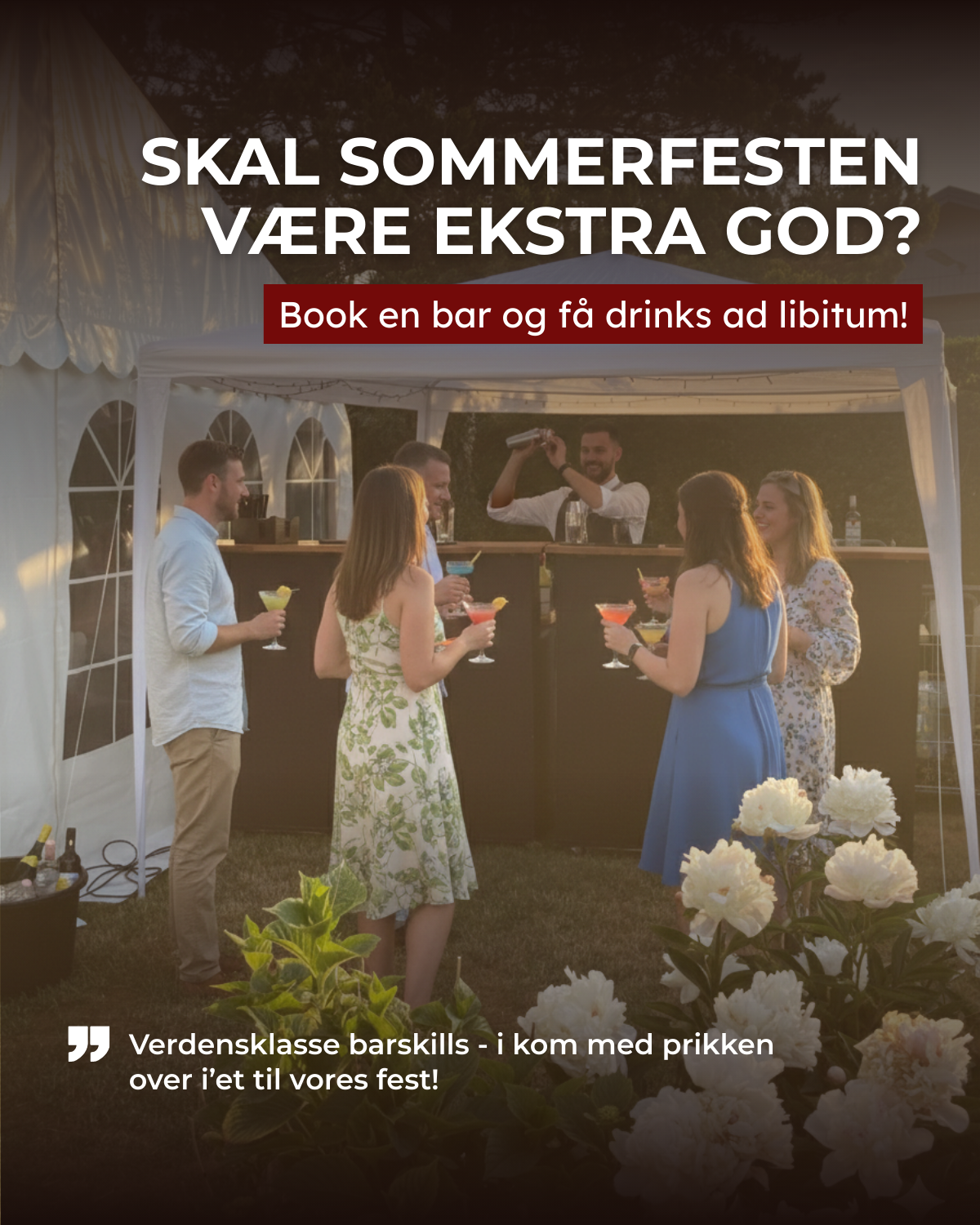 Bar-Mobil.dk Facebook ad: Skal årets sommerfest være lidt mere end grill…