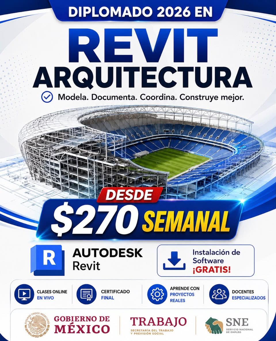 Superación Online Facebook ad: Diplomado ONLINE en REVIT 2026
