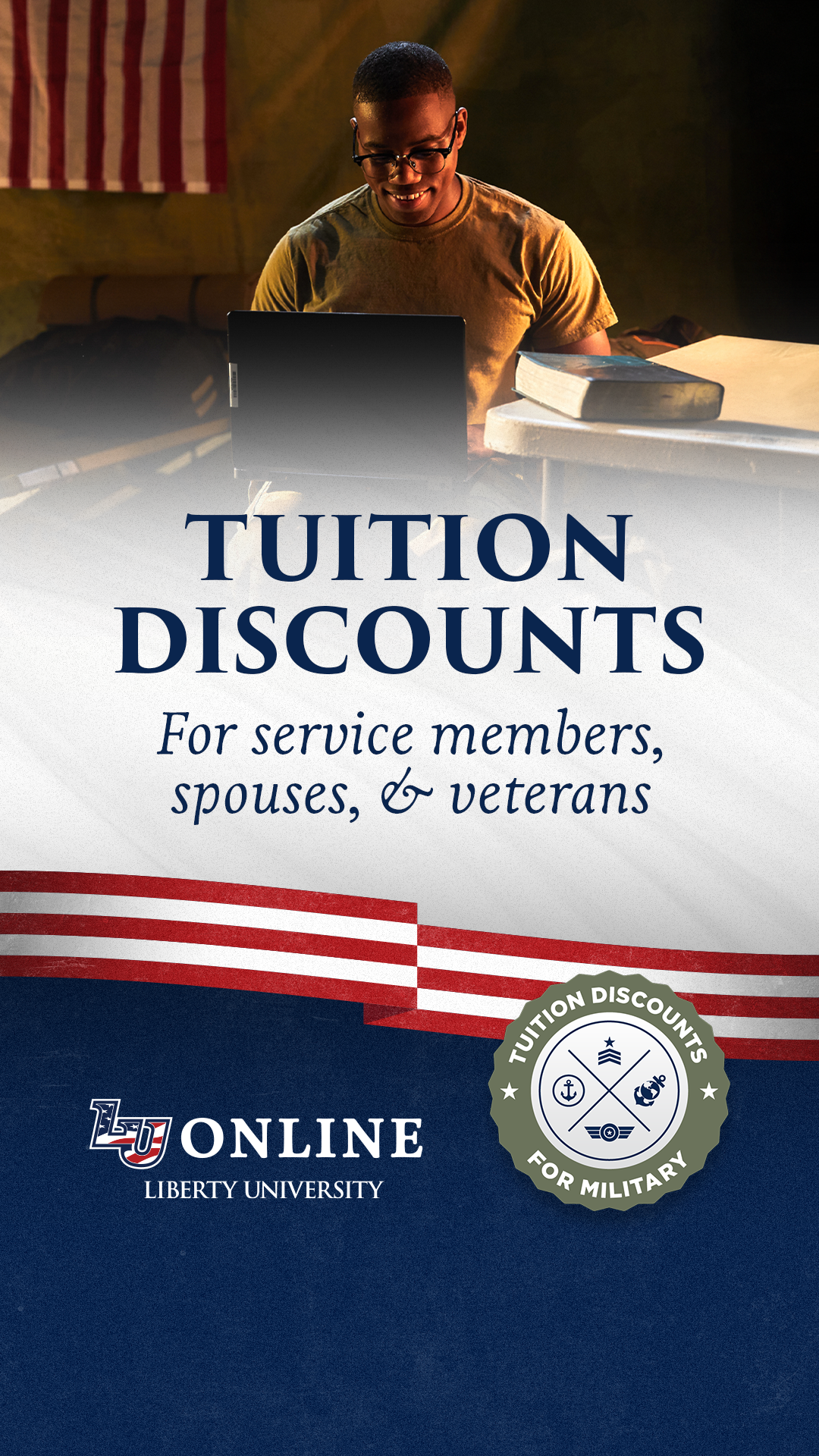 Liberty University Online Programs Facebook ad