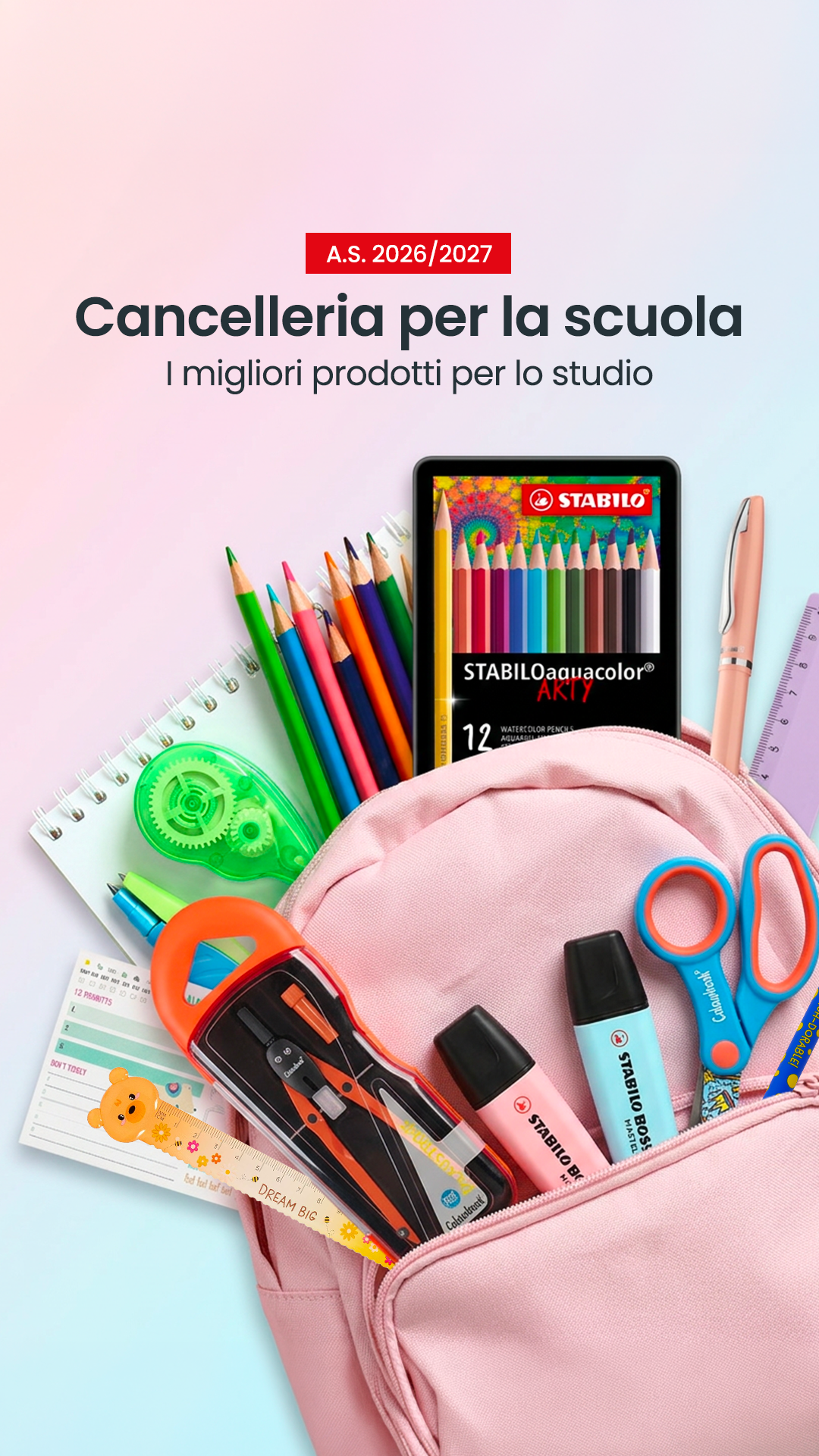 Feltrinelli Librerie Facebook ad: Cancelleria per la scuola