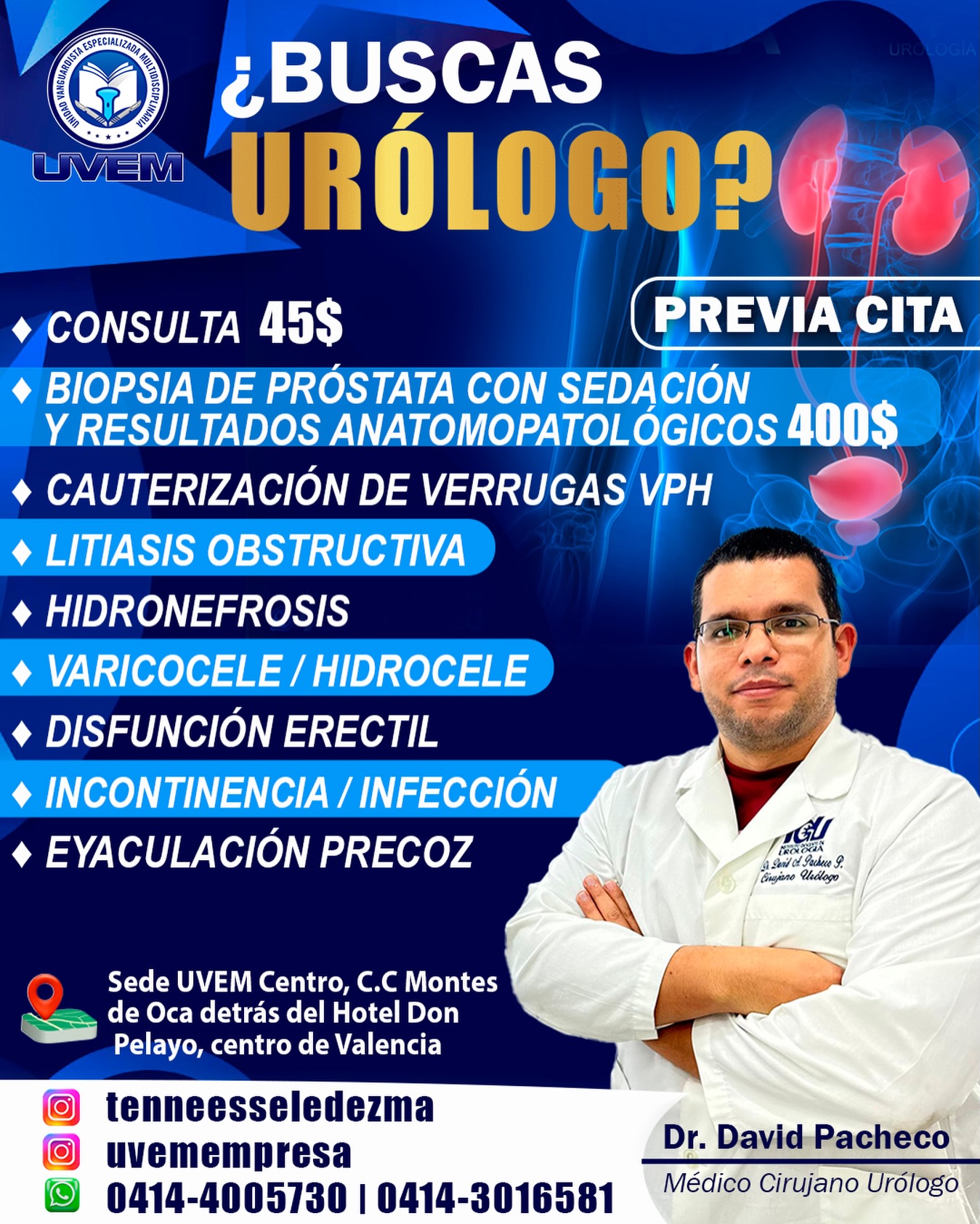 Dr. Tenneesse Ledezma Facebook ad: UVEM | TikTok | Linktree