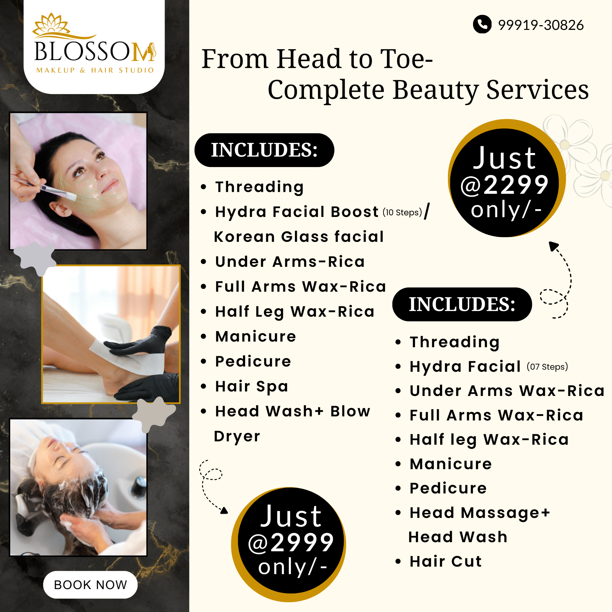 Blossom Makeup Studio Facebook ad: Exclusive Offers at Blossom Makeup and Hair Studio…
