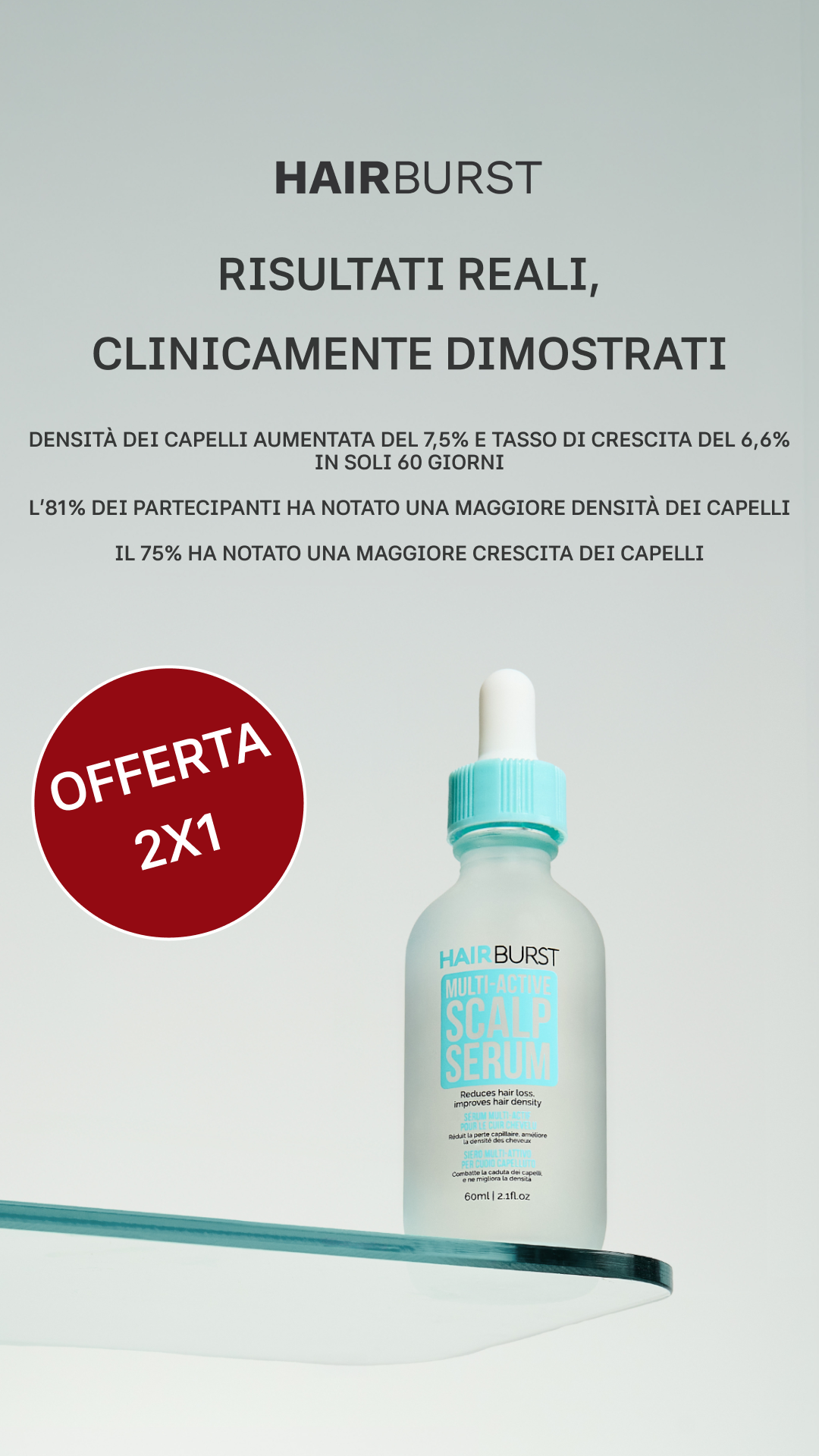 Hairburst Italia Facebook ad