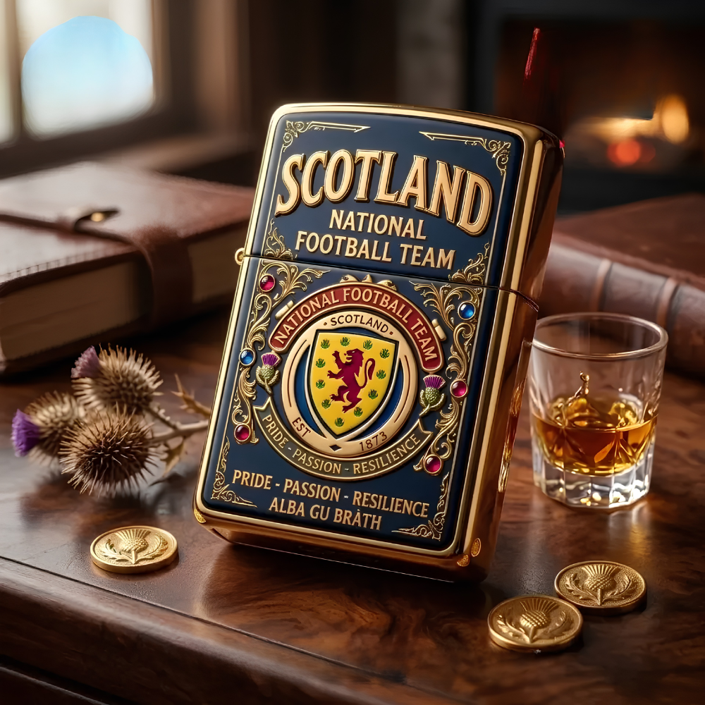 Printerval UK - Best Gifts Shop Facebook ad: Scotland National Football Team Zippo Lighter Cover - No…