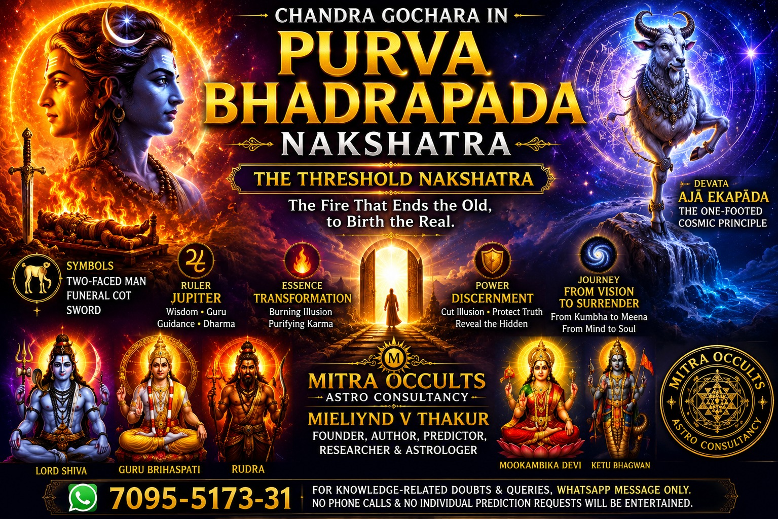 Mitra Occults Facebook ad: PURVABHADARAPADA NAKSHATRA P 3 TODAY 29.08.2026