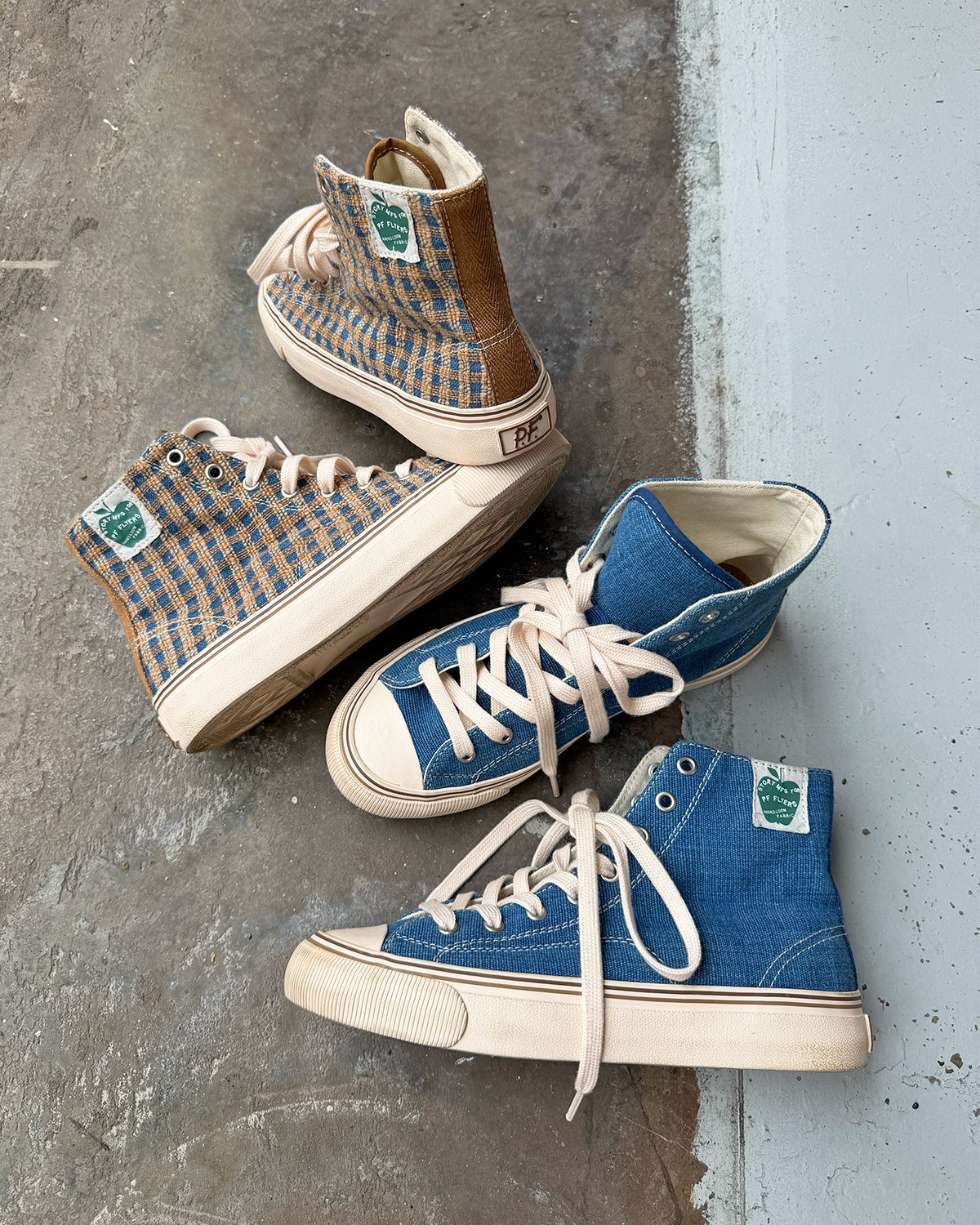 P.F. Flyers Facebook ad: PF. Flyers x Story mfg.