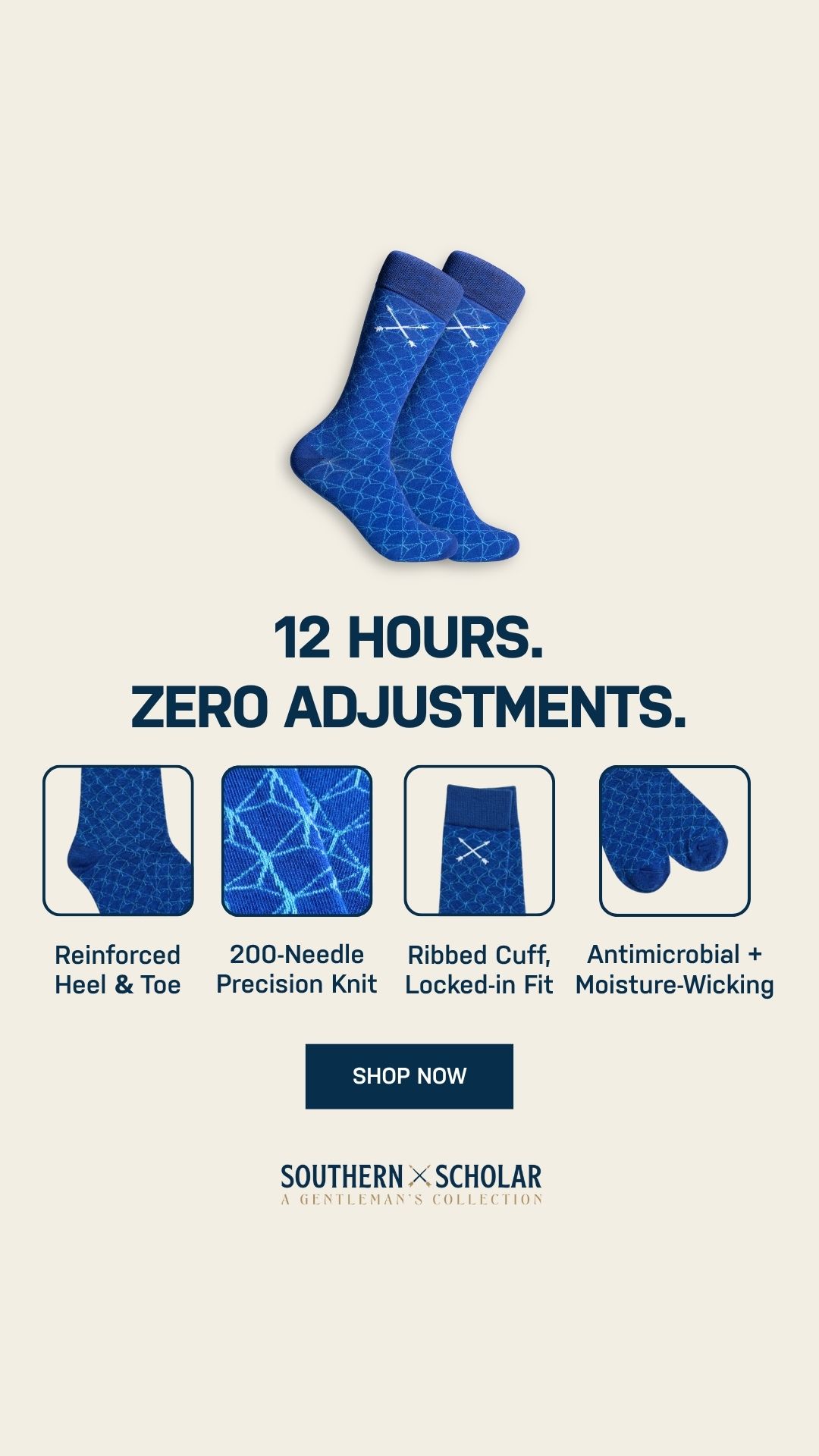 Southern Scholar Socks Facebook ad