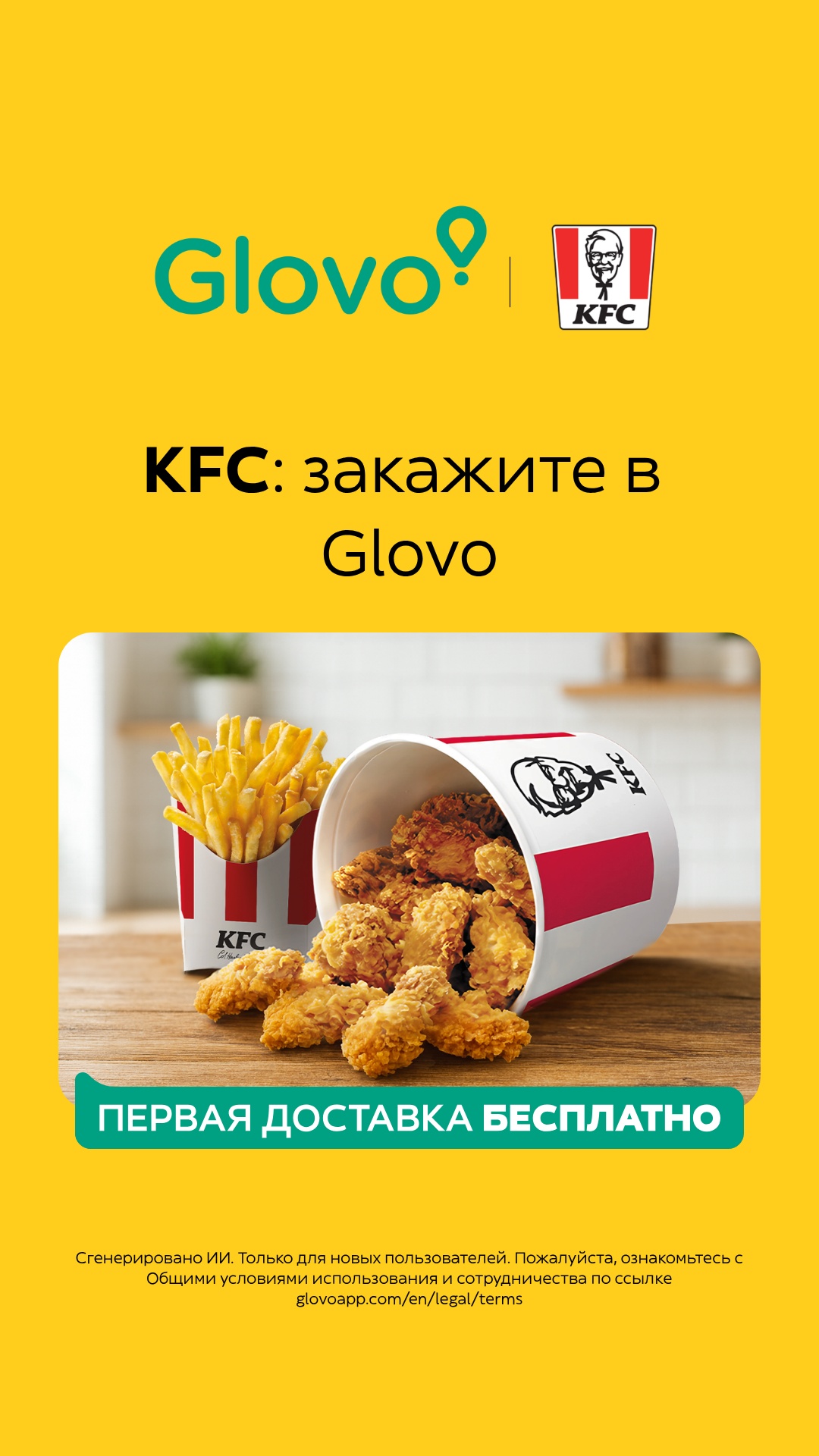Glovo Facebook ad